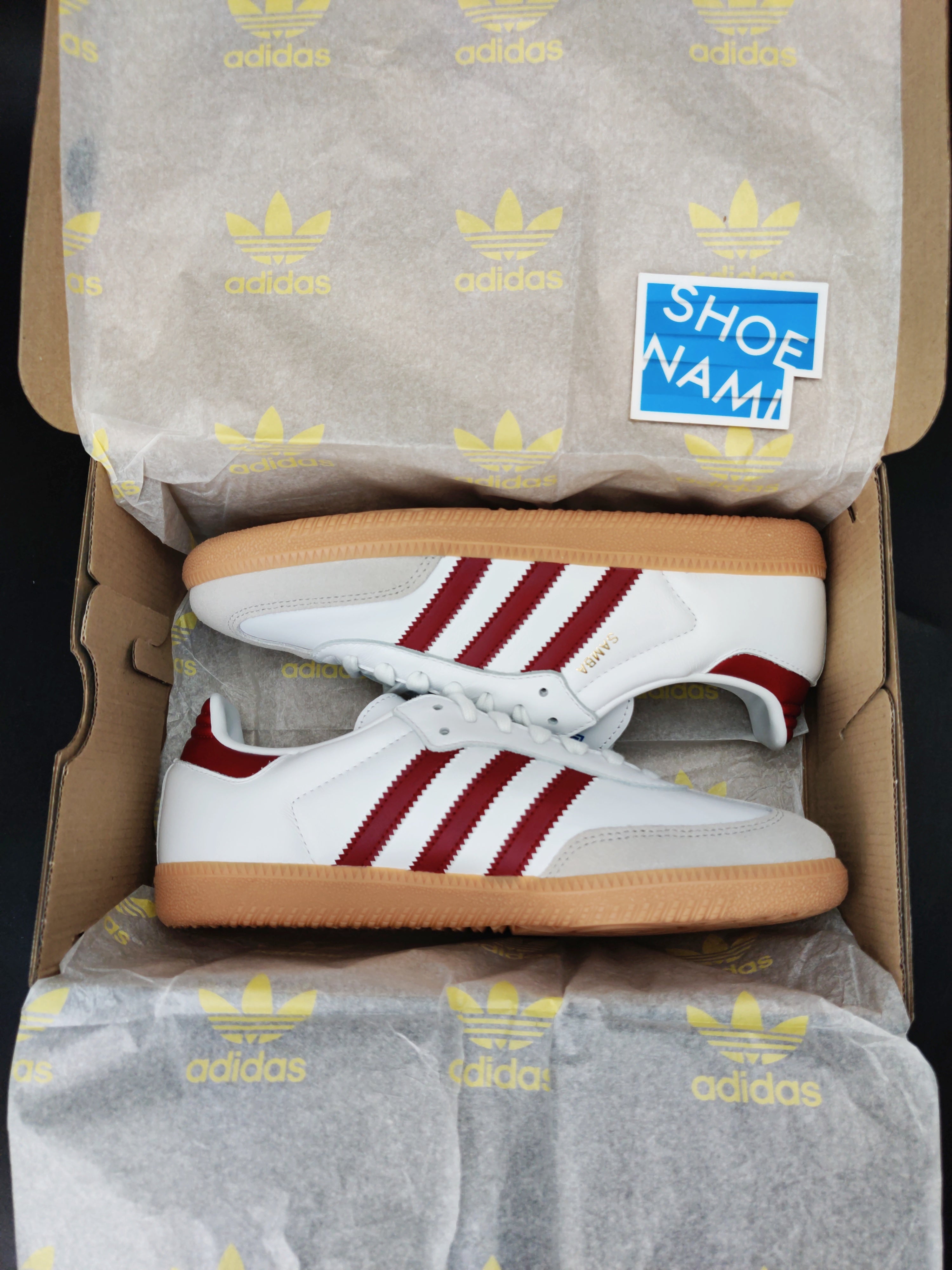 adidas Samba OG 'Cloud White/Collegiate Burgundy'
