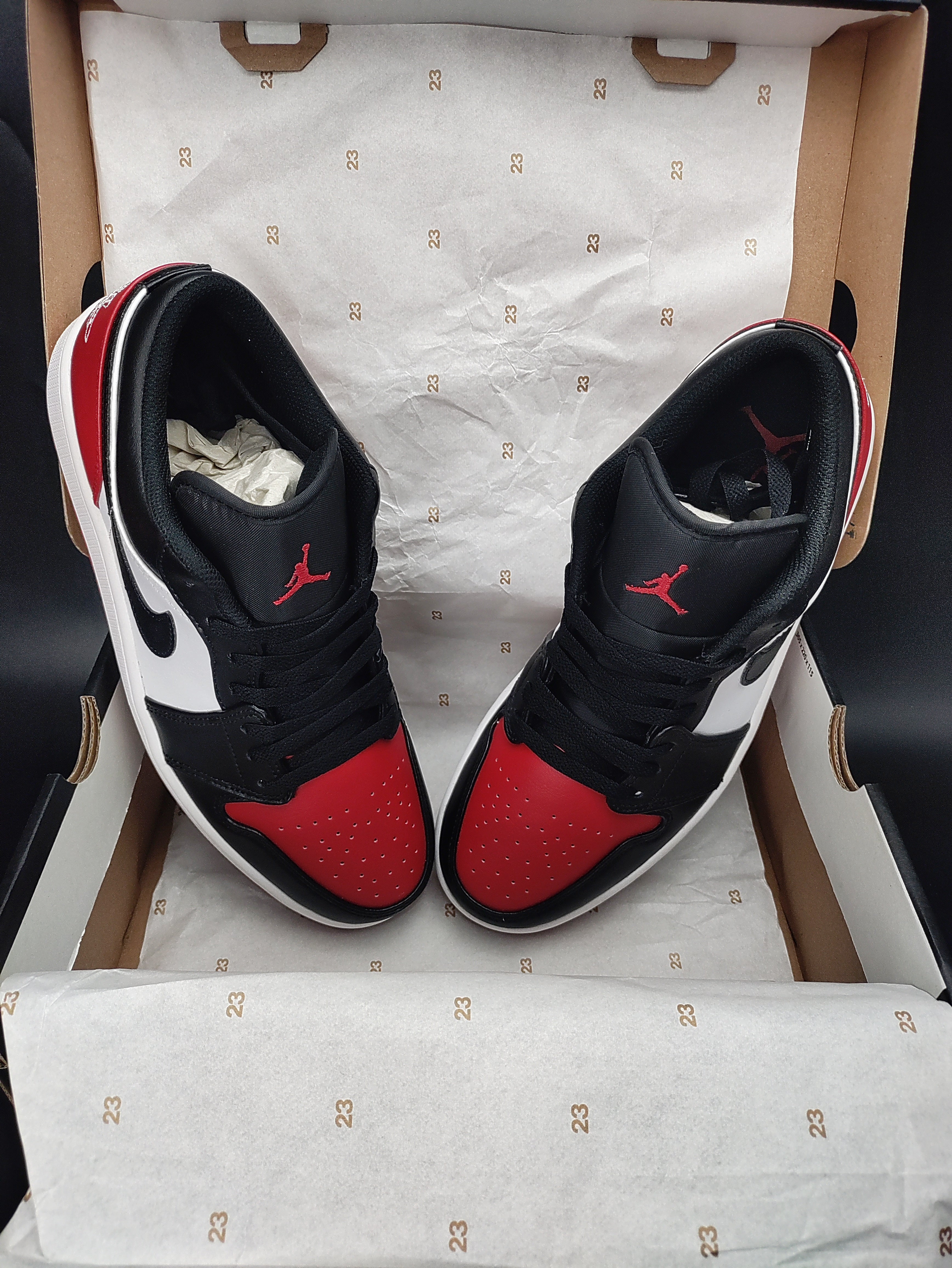 Air Jordan 1 Low 'Bred Toe 2.0'