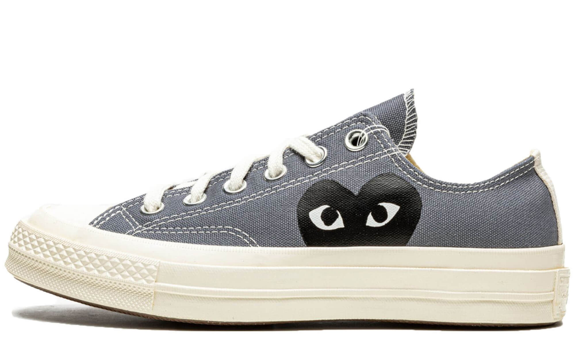 Converse X Comme Des Garcons CDG Play Chuck Taylor Low Top Steel Grey