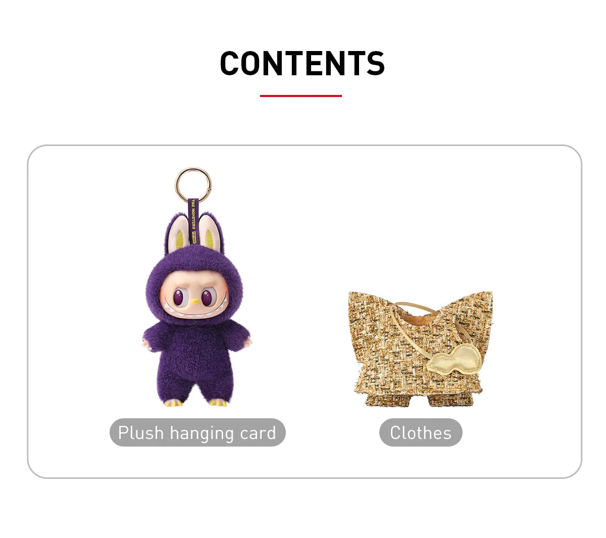 POP MART LABUBU × PRONOUNCE 'WINGS OF FORTUNE KEYCHAIN'