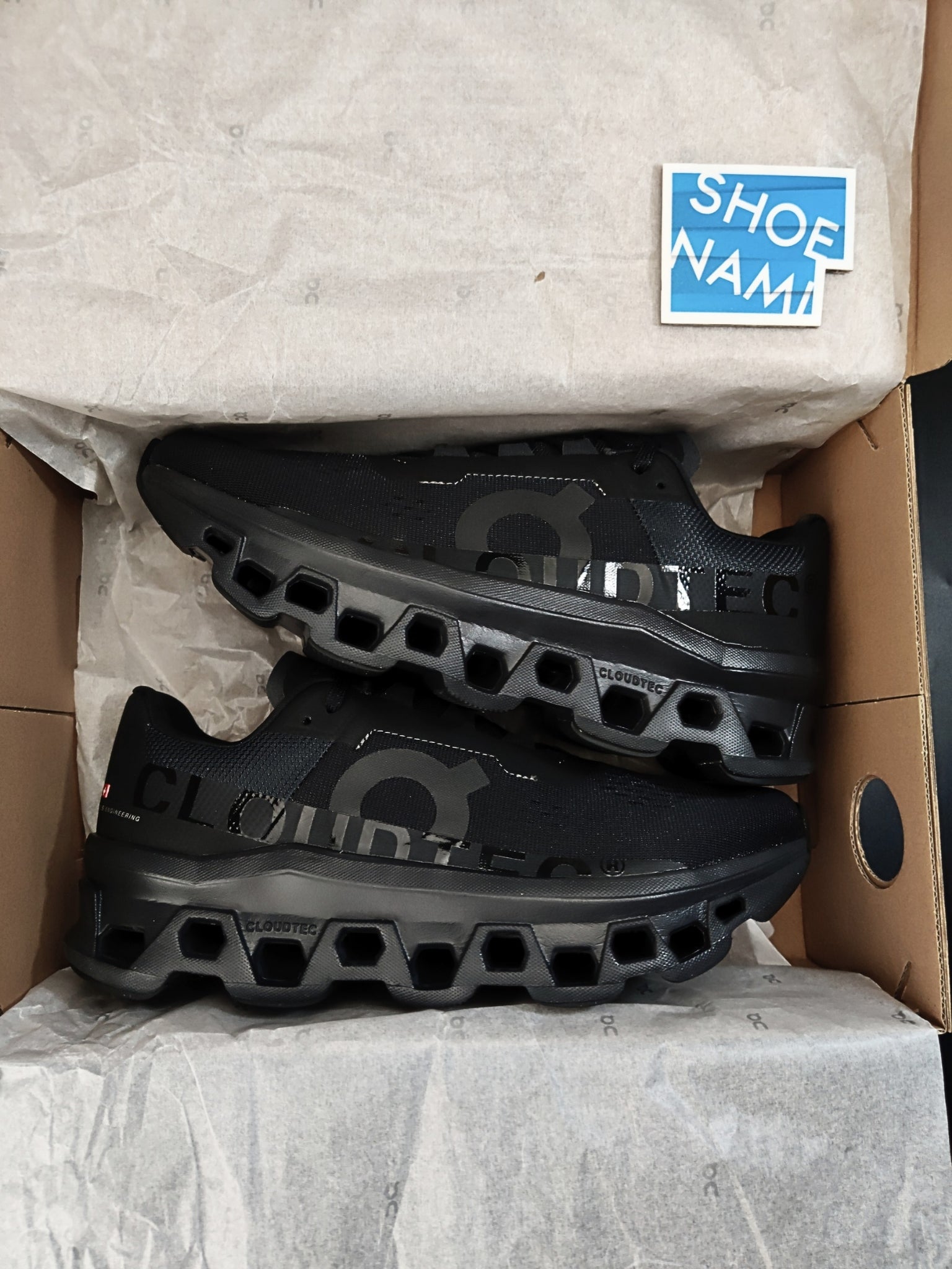 On Cloudmonster 'All Black'