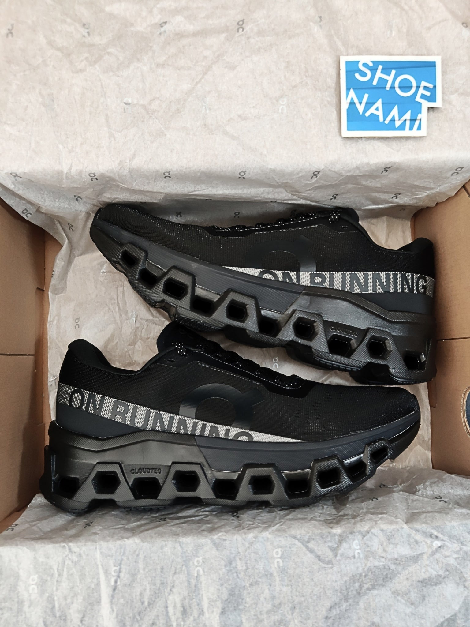 On Cloudmonster 2 'All Black'