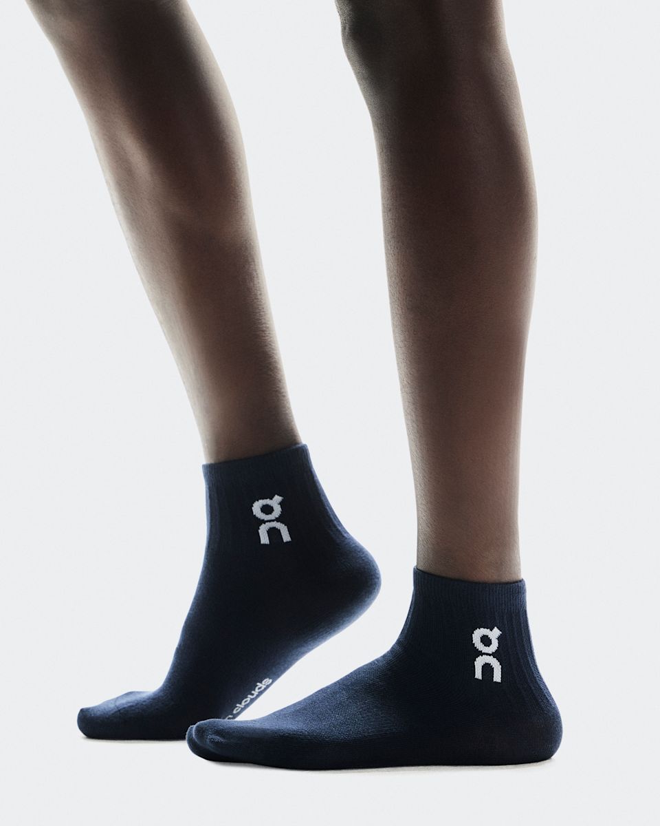 On Cloud Logo Socks Mid 3-Pack 'Navy'