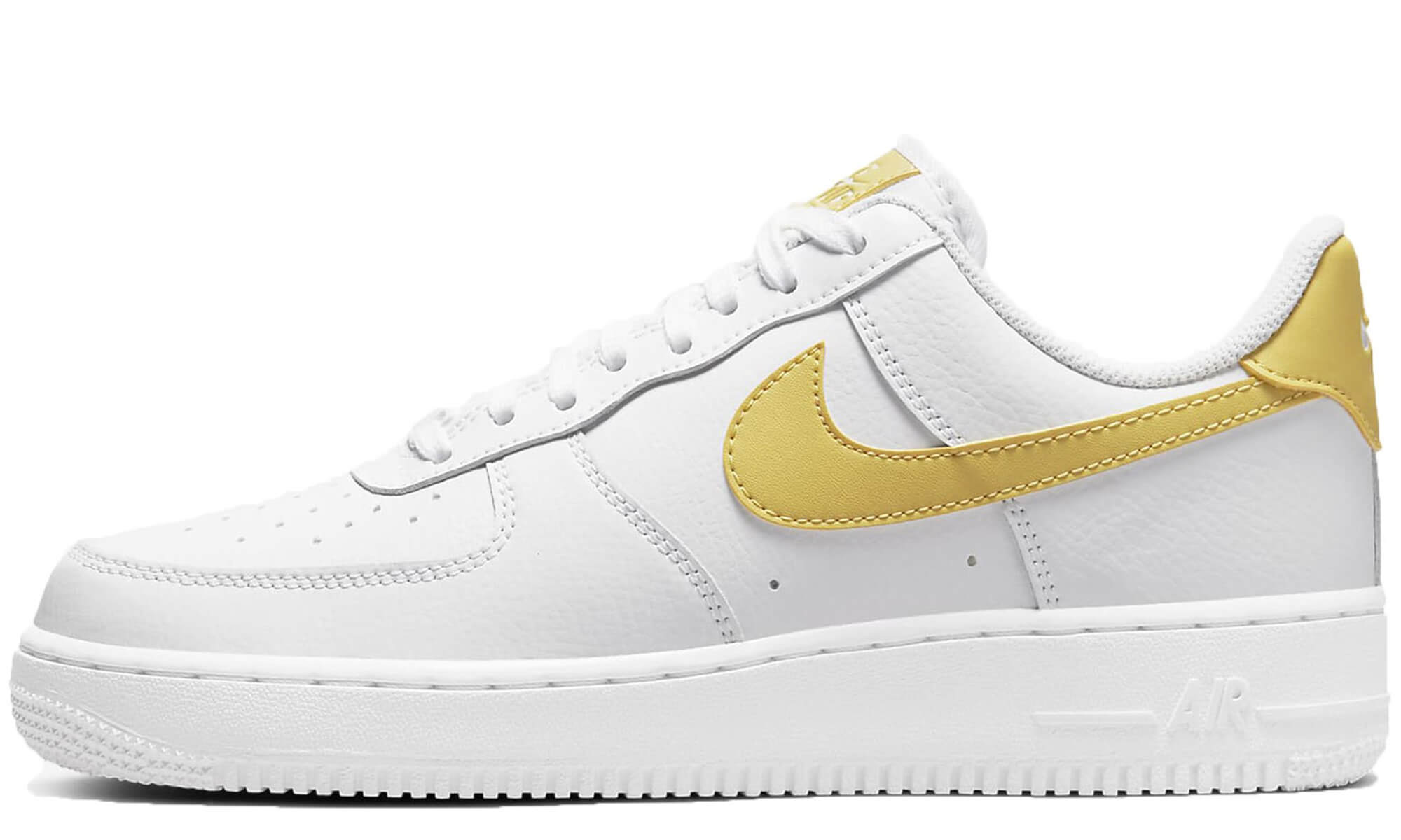 Nike air force hot sale 1 gold swoosh