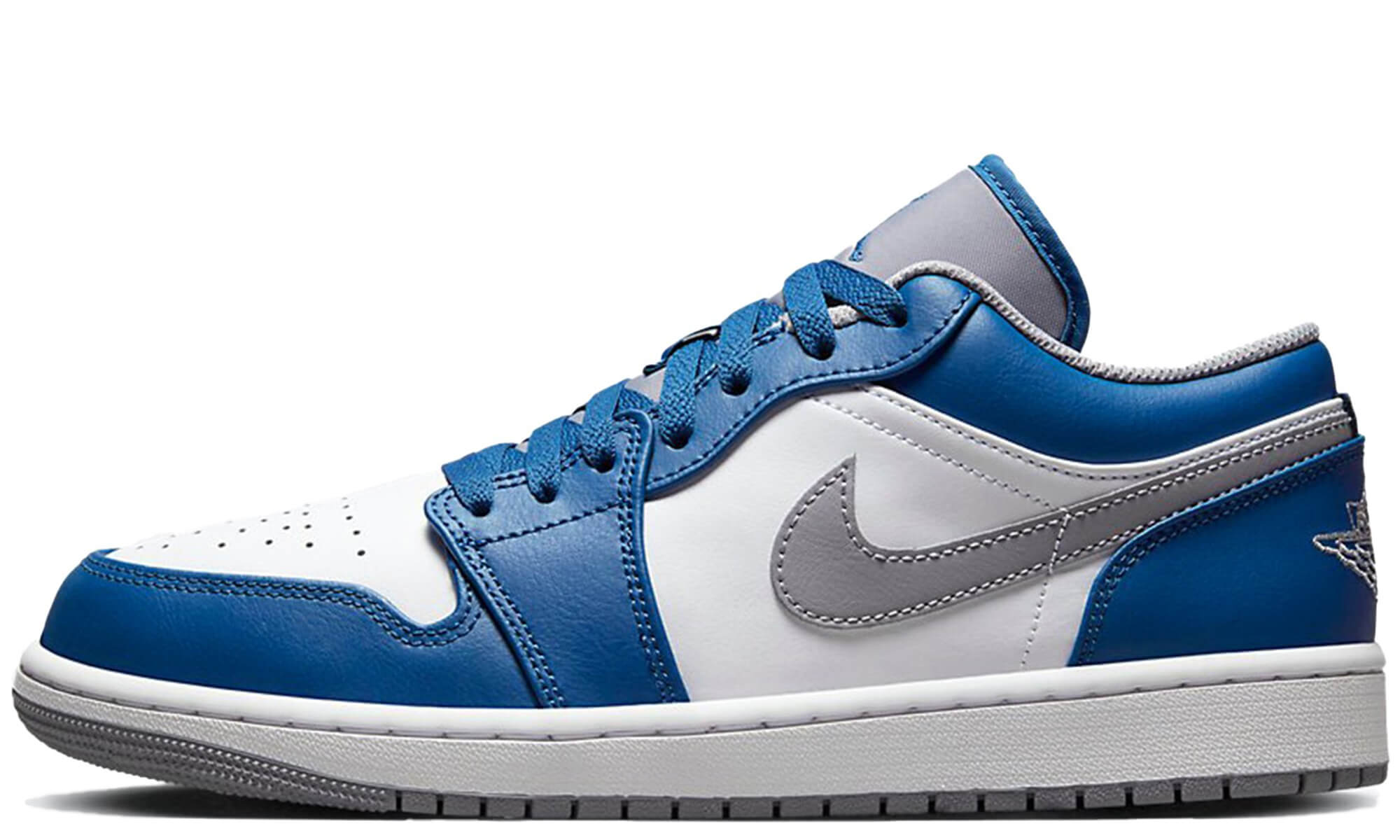 Air jordan 1 hotsell low blue and white