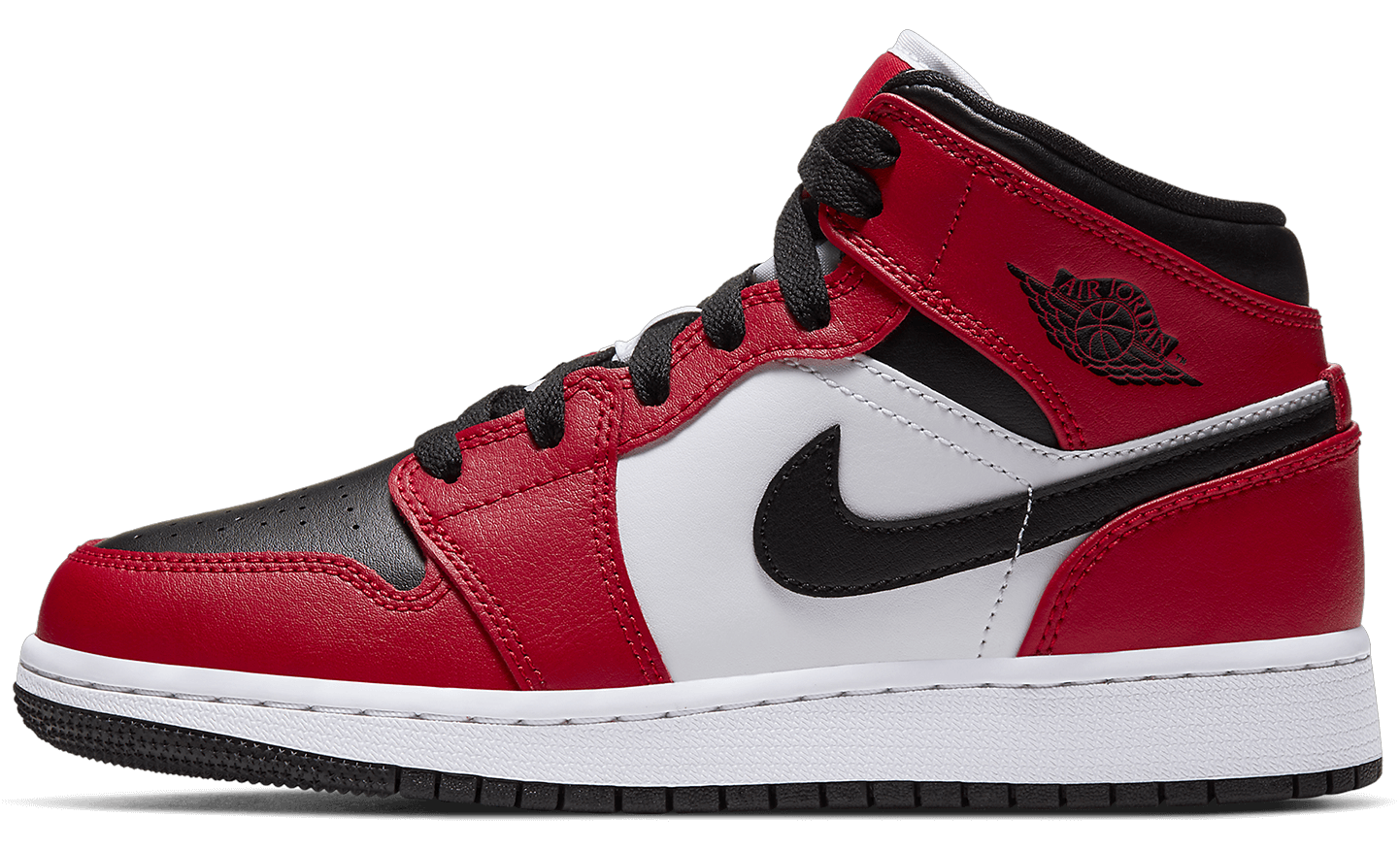 Air Jordan 1 Mid (GS) 'Chicago Toe'