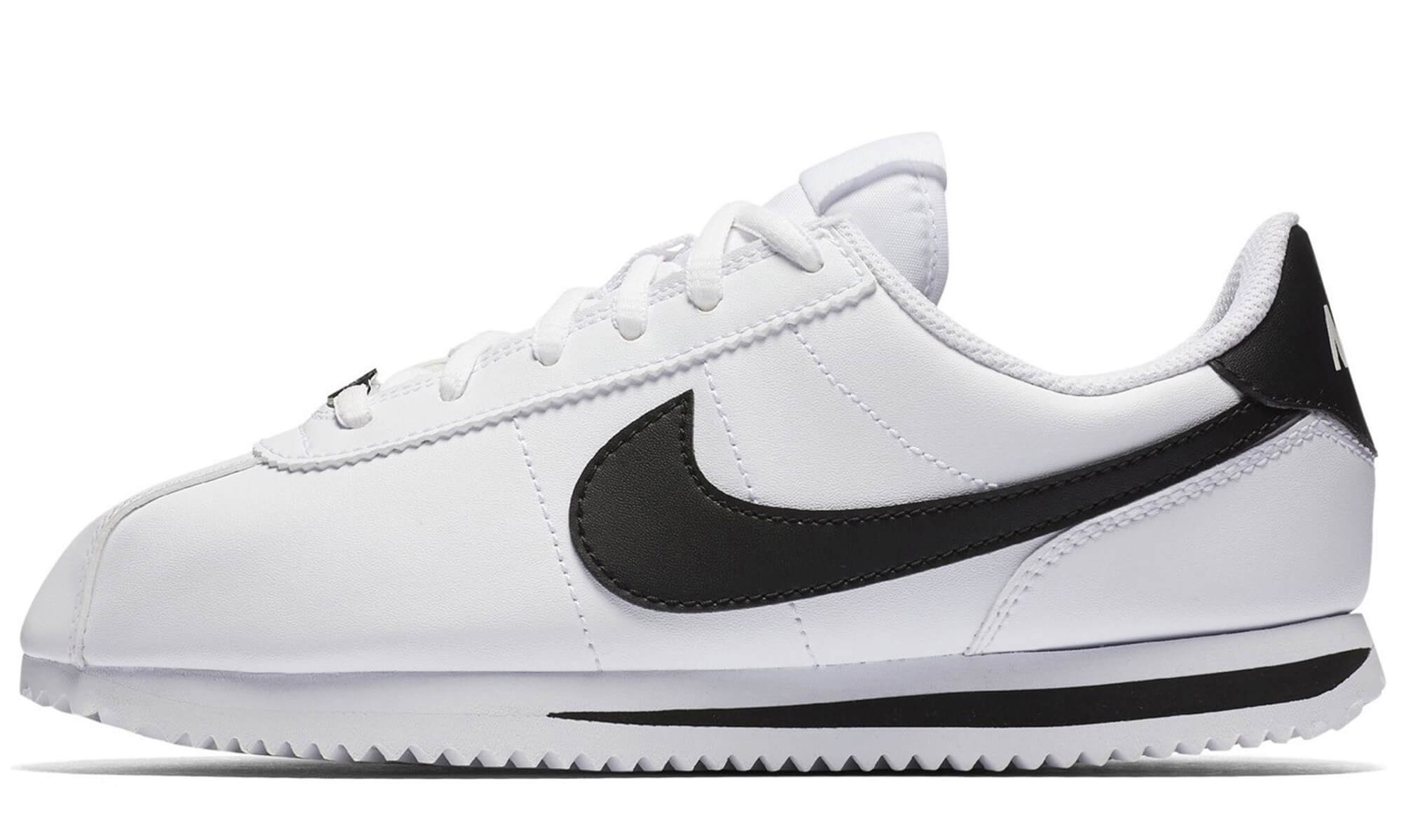 Grey and cheap white nike cortez