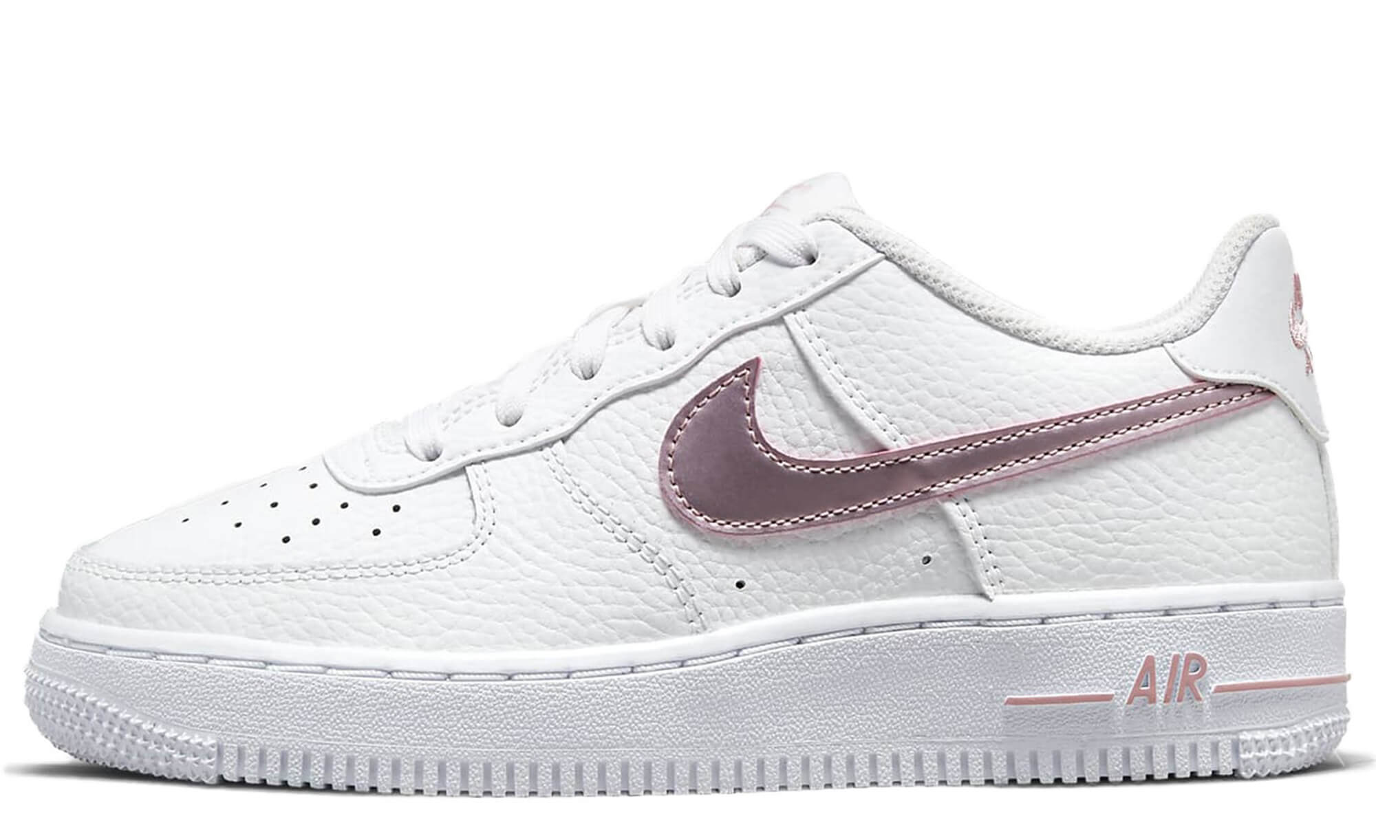 Nike air shop force pink logo