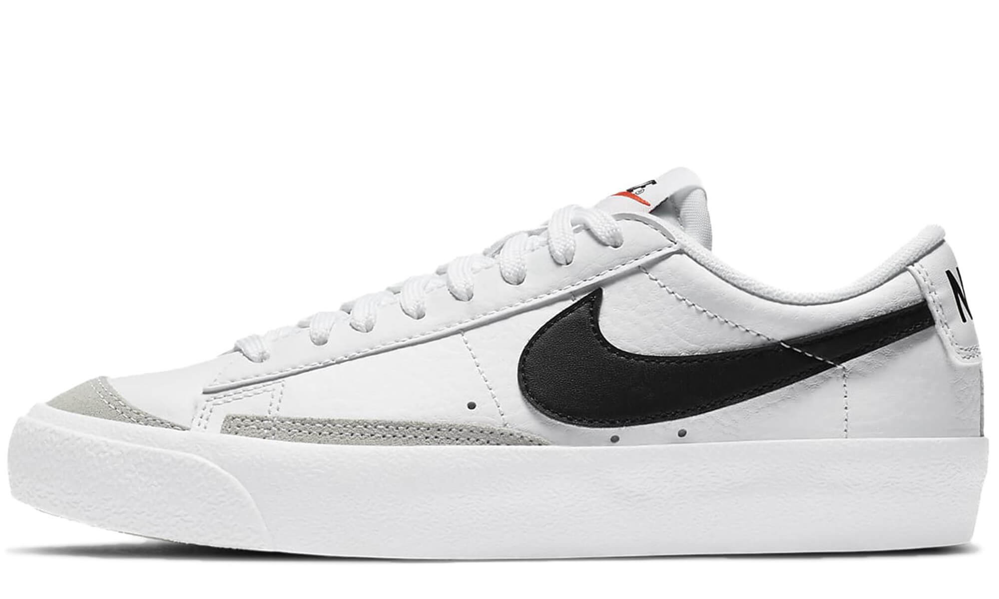 Nike Blazer Low '77 (GS) 'White/Black/Team Orange'