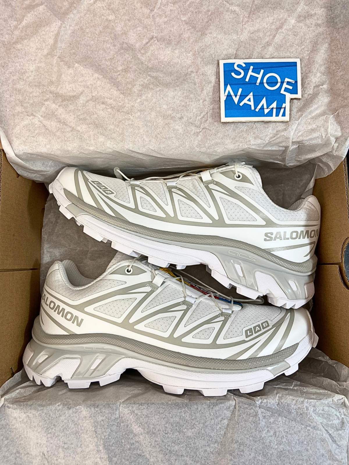 Salomon XT-6 'White/White/Lunar Rock'