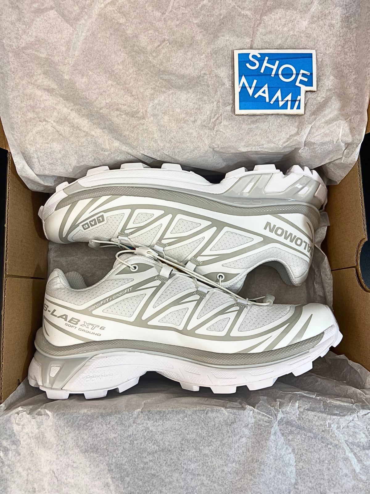 Salomon XT-6 'White/White/Lunar Rock'