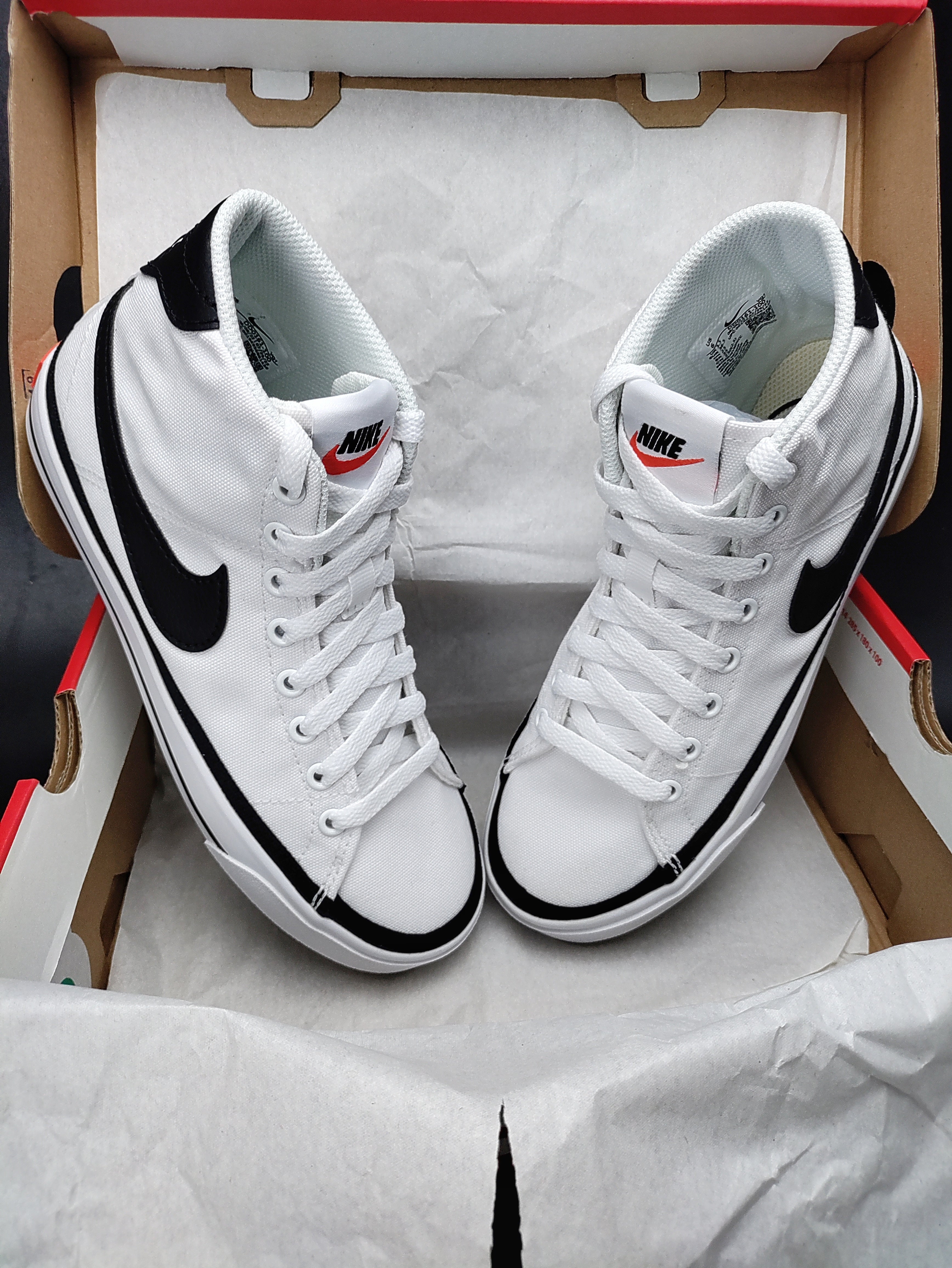 Nike Court Legacy Canvas Mid ’White/Black'