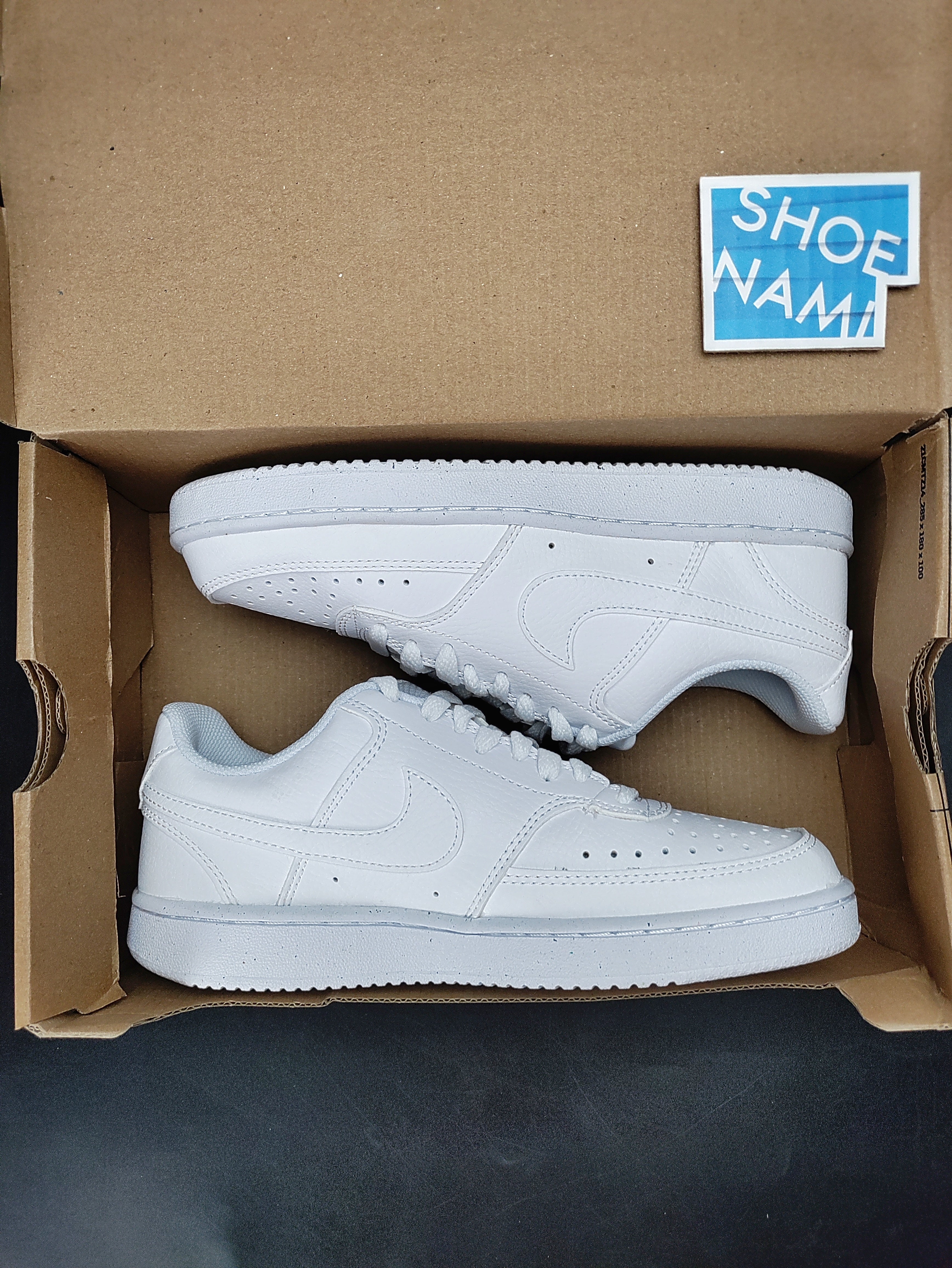 Nike Court Vision Low Next Nature ’Triple White' (W)
