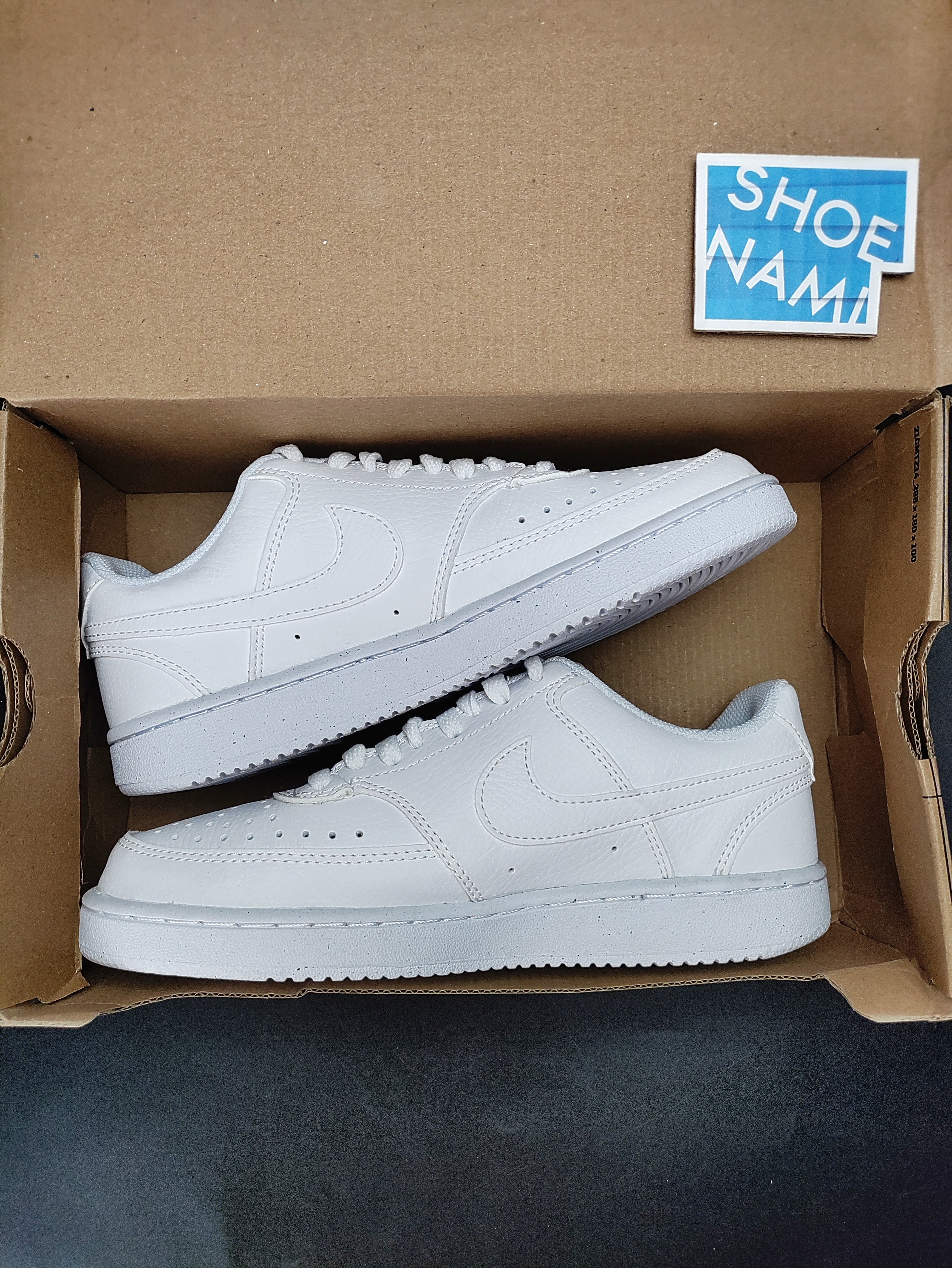 Nike Court Vision Low Next Nature ’Triple White' (W)