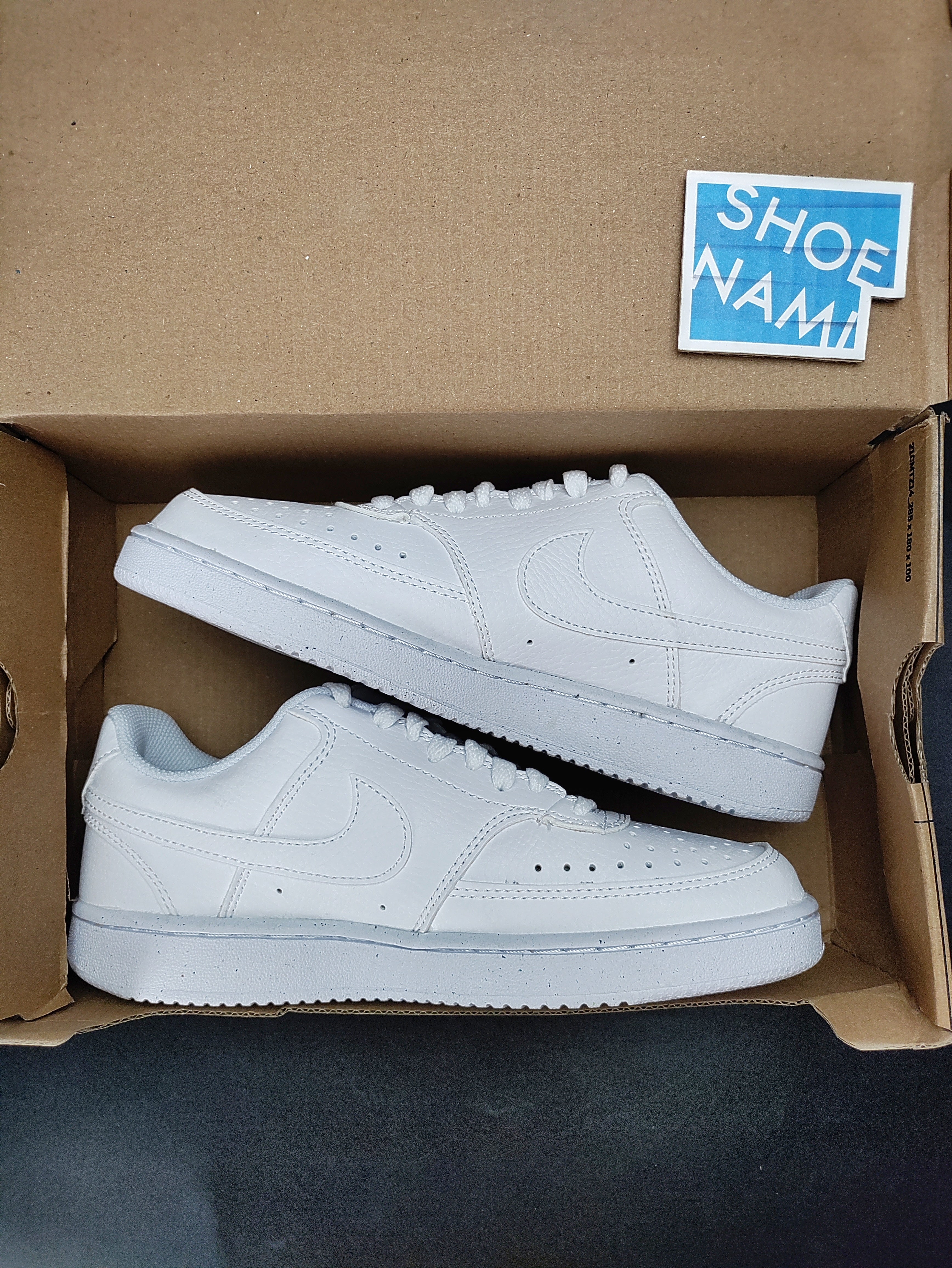 Nike Court Vision Low Next Nature ’Triple White' (W)