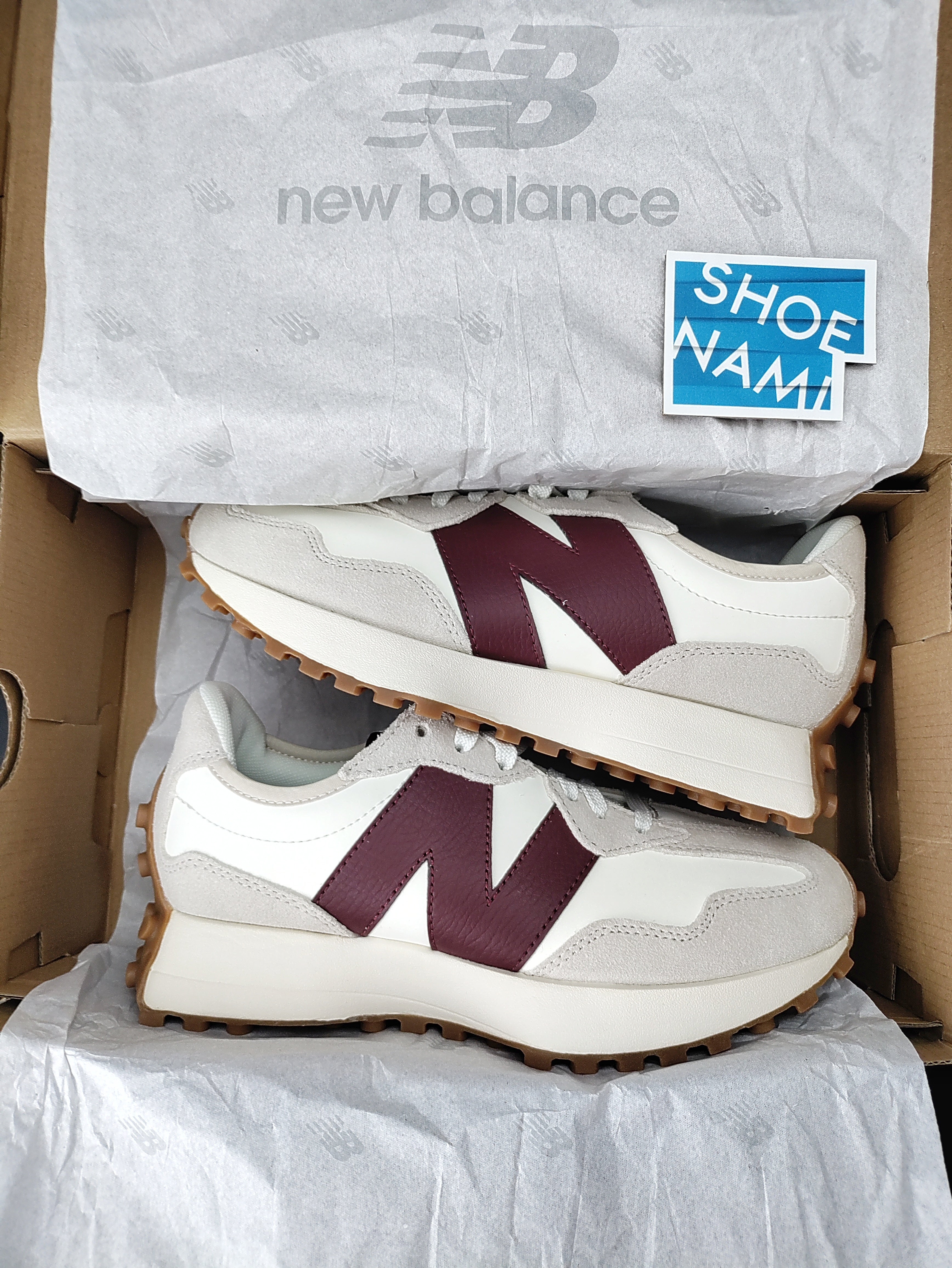New Balance 327 'Moonbeam Classic Burgundy'