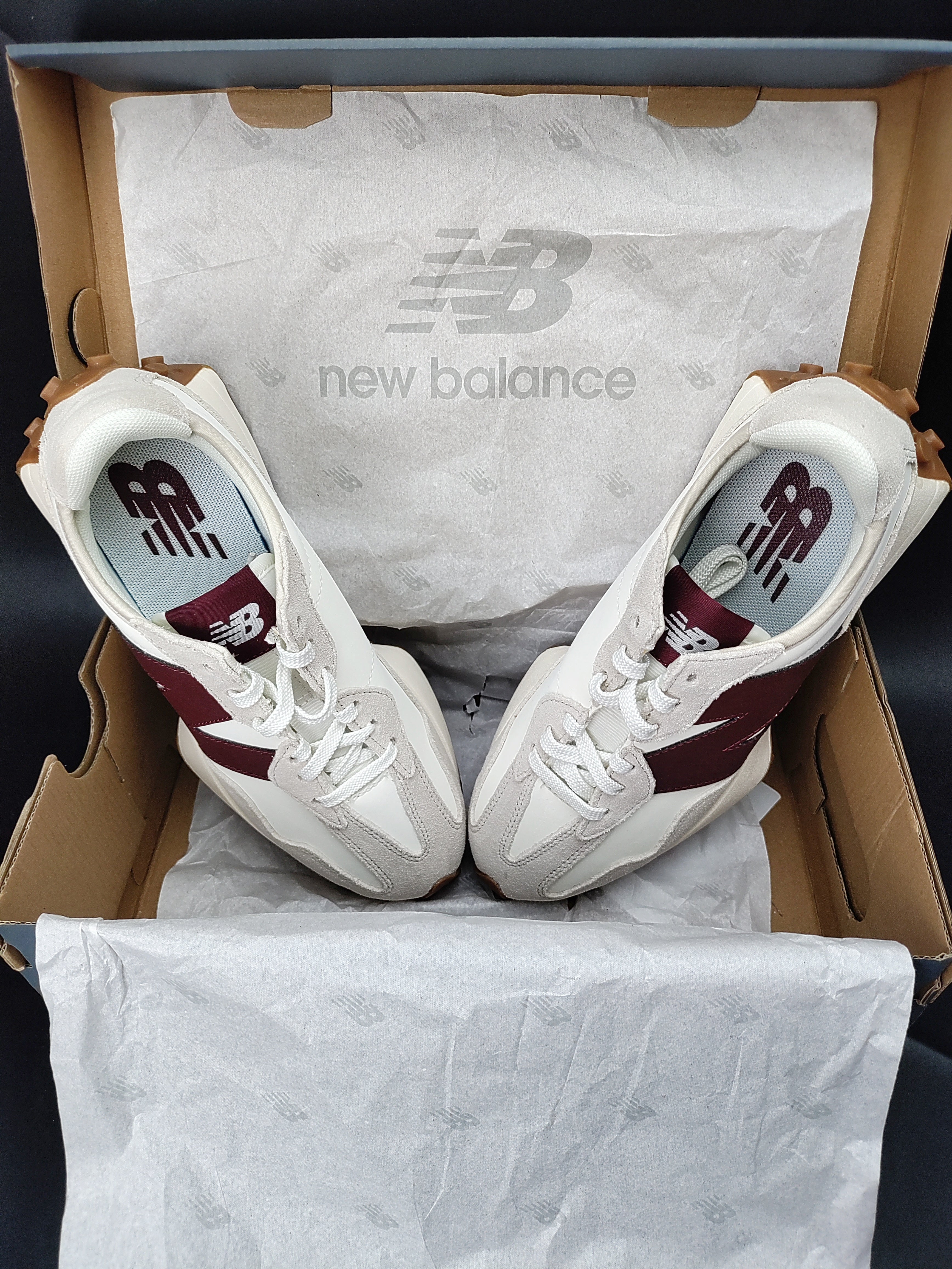 New Balance 327 'Moonbeam Classic Burgundy'
