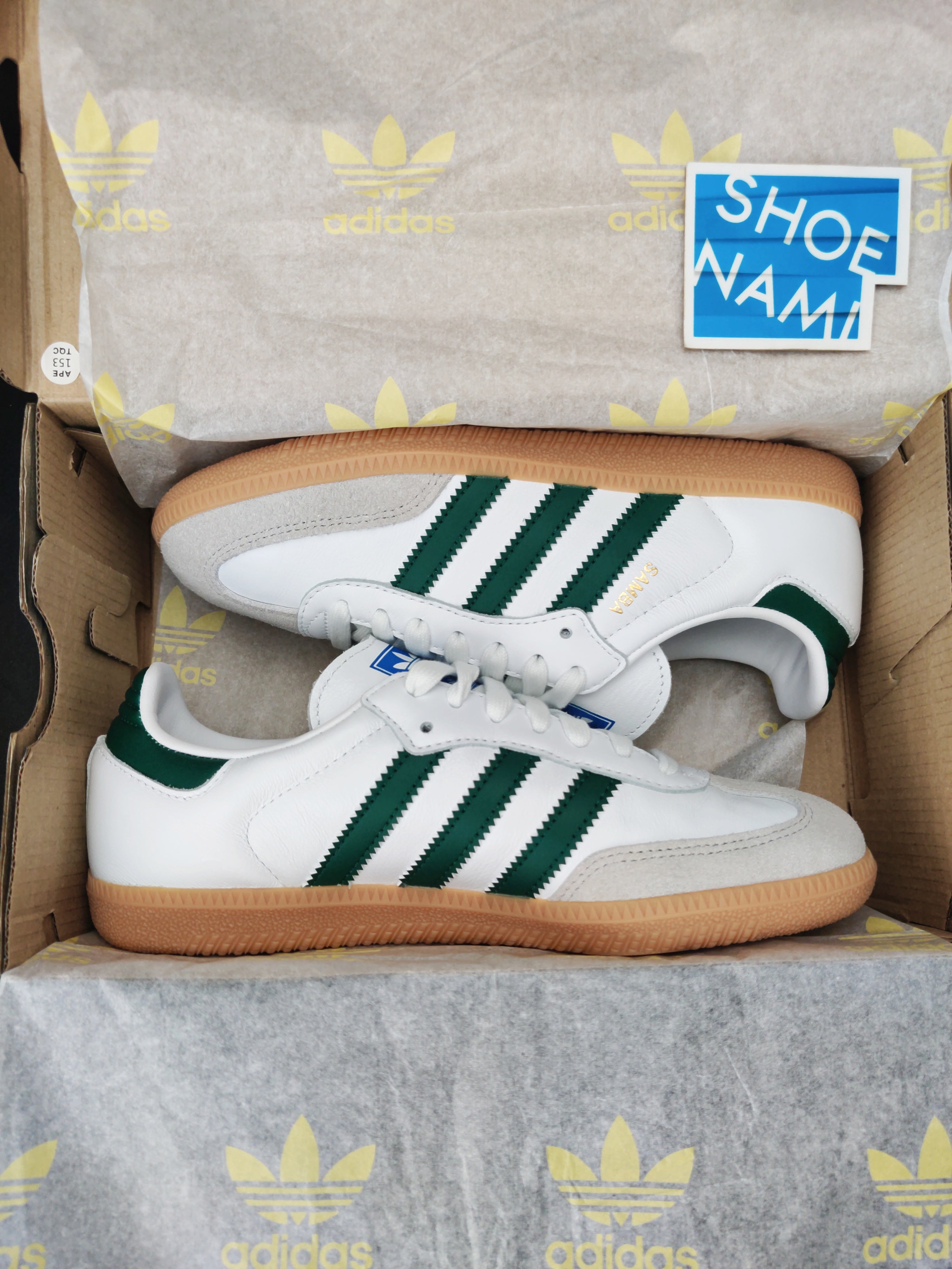 adidas Samba OG 'Cloud White/Collegiate Green'