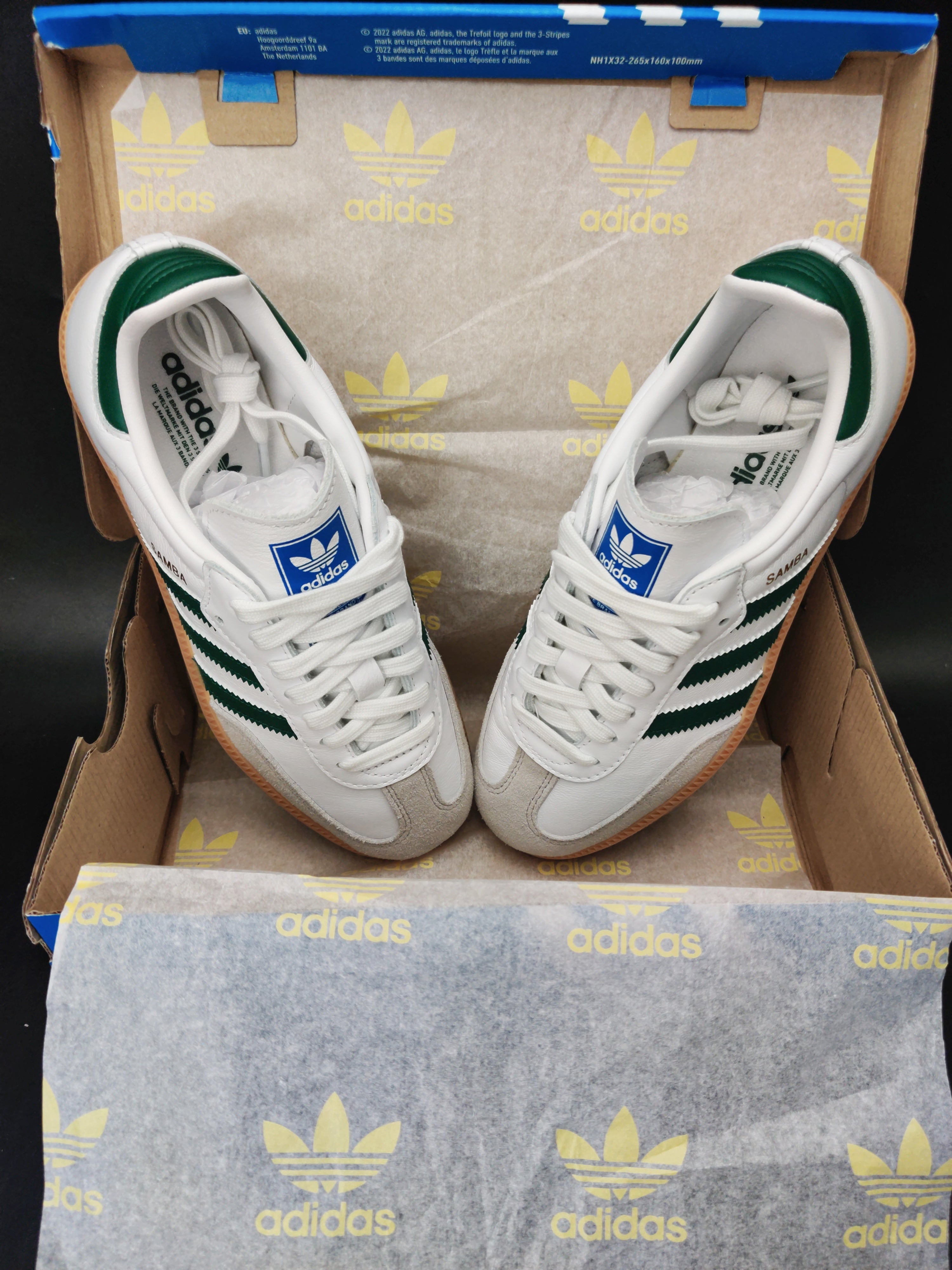 adidas Samba OG 'Cloud White/Collegiate Green'