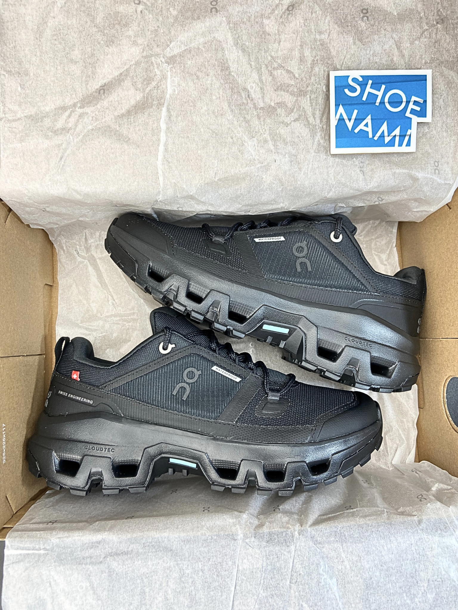 On Cloudrock Low Waterproof 'All Black' (W)