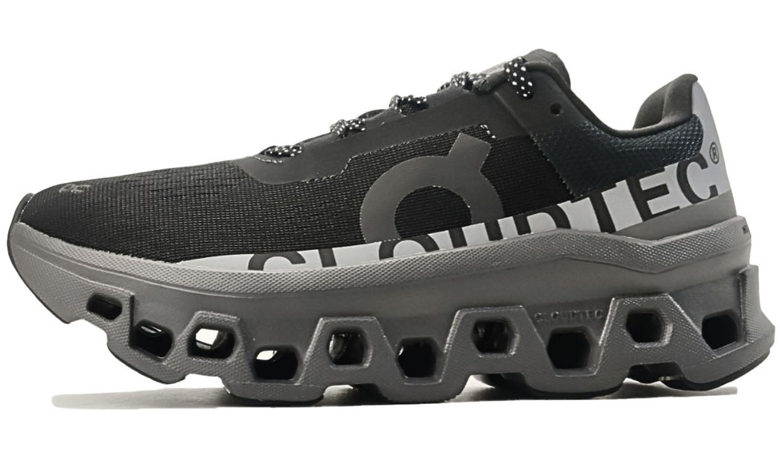 are on cloud monsters waterproof On Cloudmonster 'Lumos Black' (W)