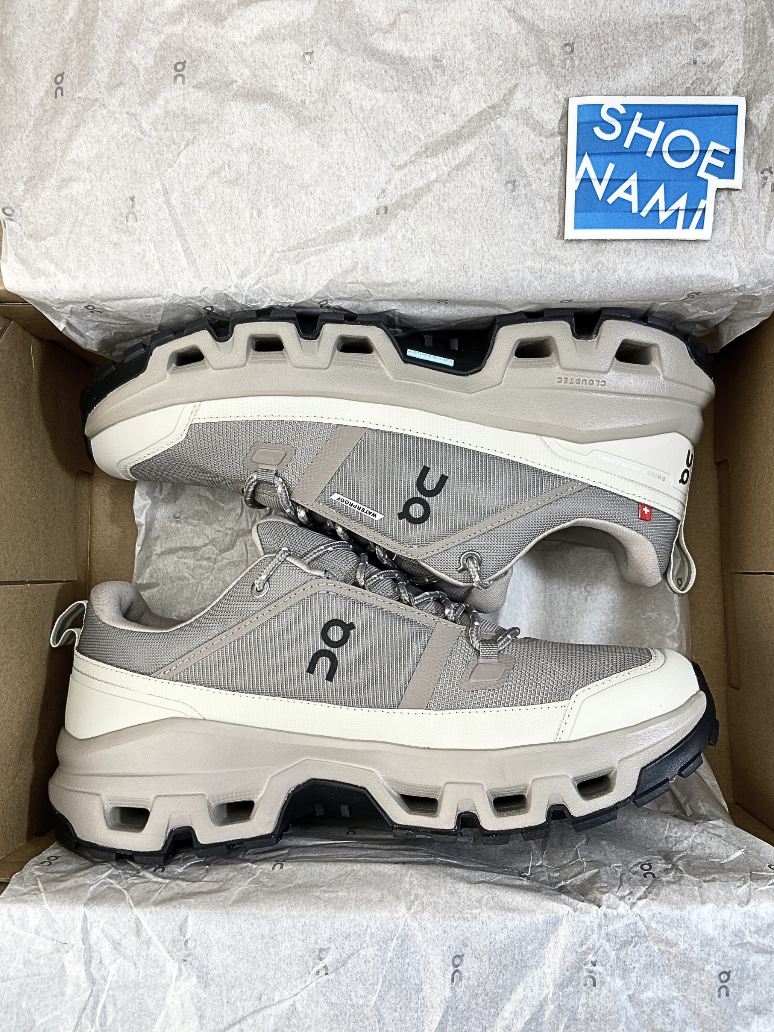 On Cloudrock Low Waterproof 'Cinder Fog'