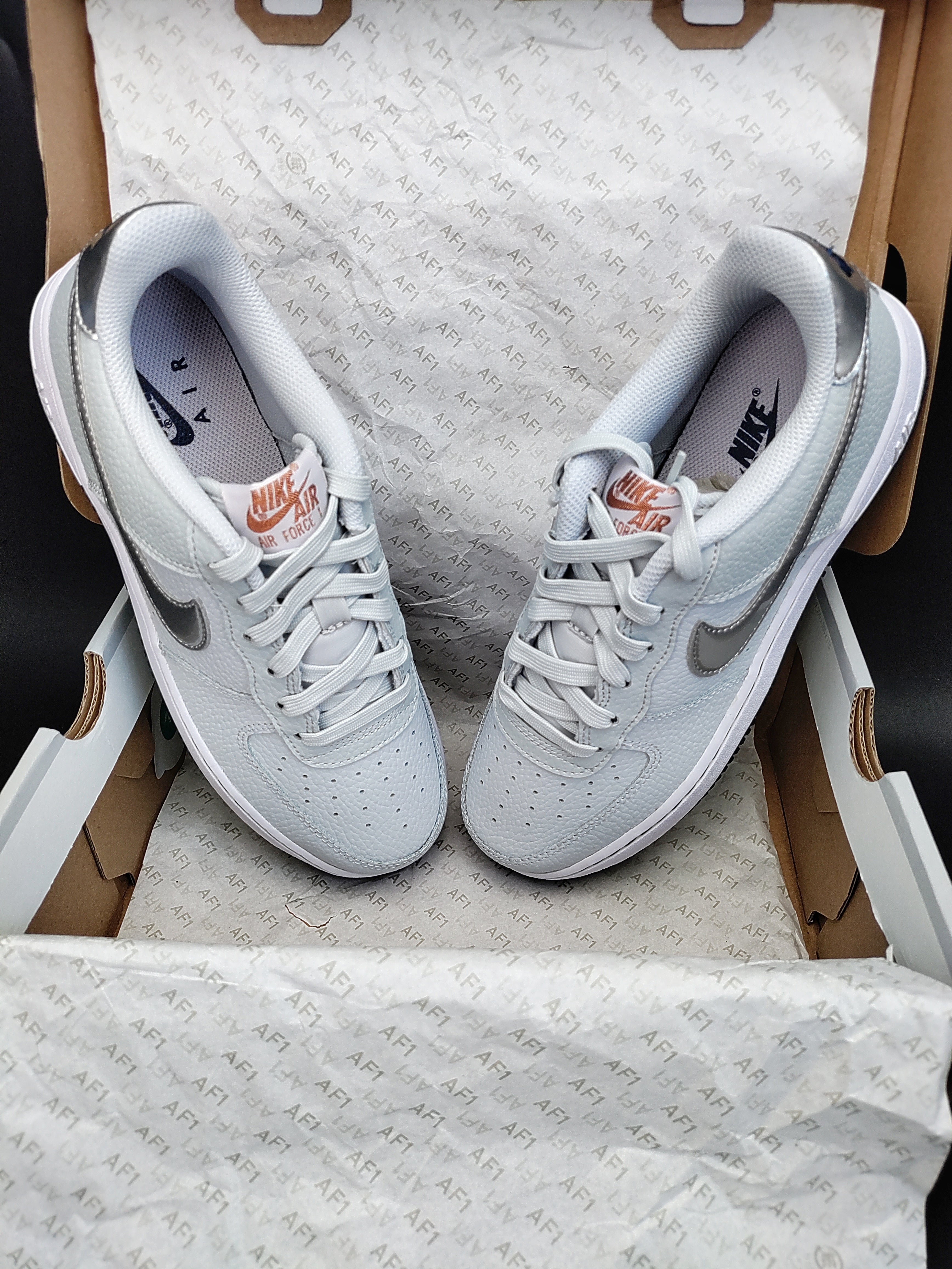 Nike Air Force 1 (GS) 'Pure Platinum/Barely Grape'