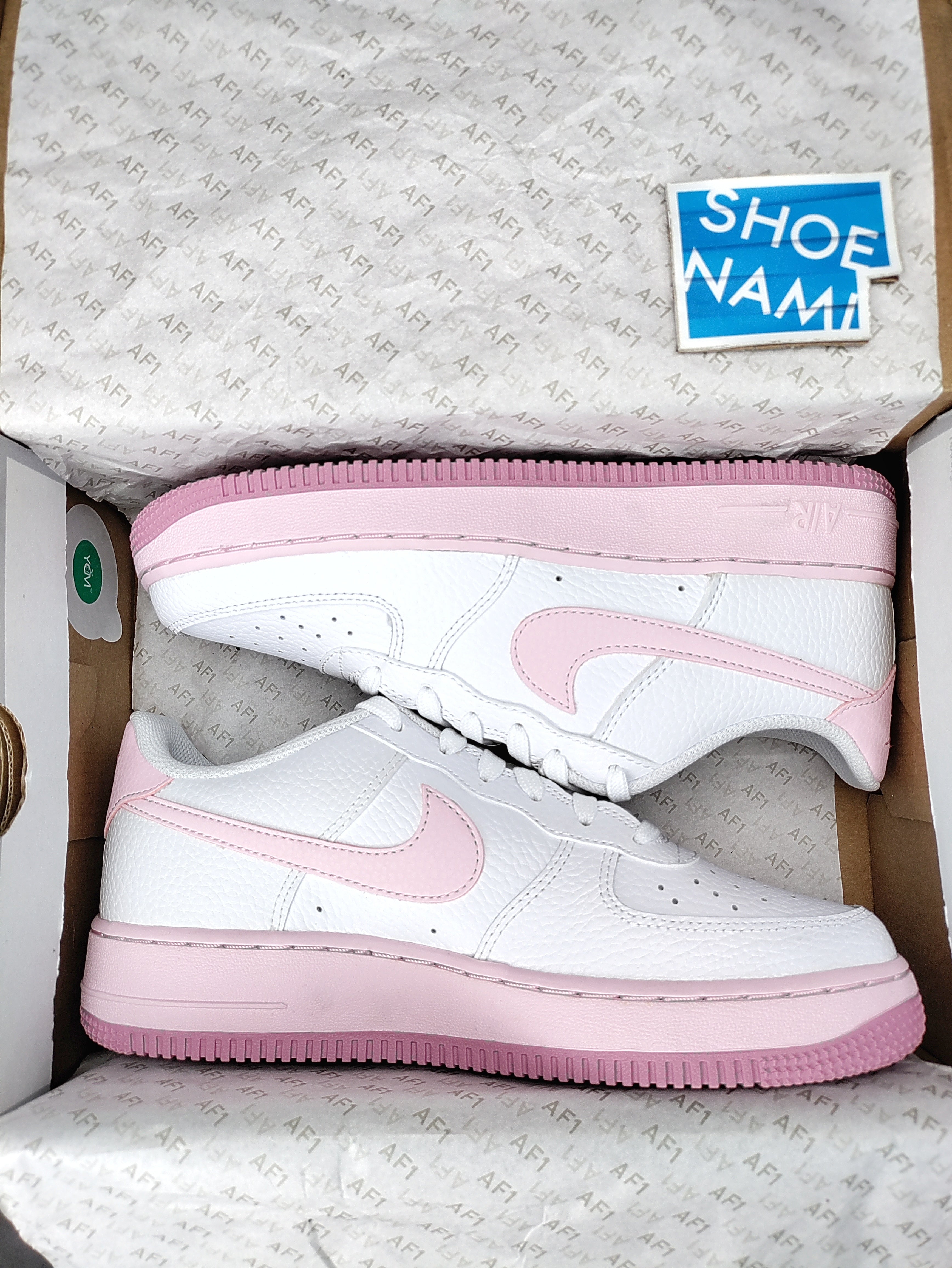 Nike Air Force 1 (GS) 'White/Pink Foam'