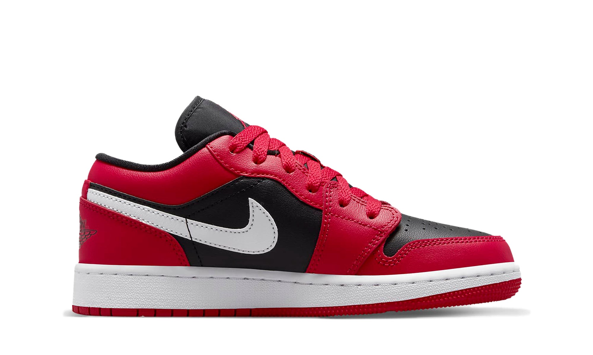 Air Jordan 1 Low (GS) 'Black/White/Very Berry'