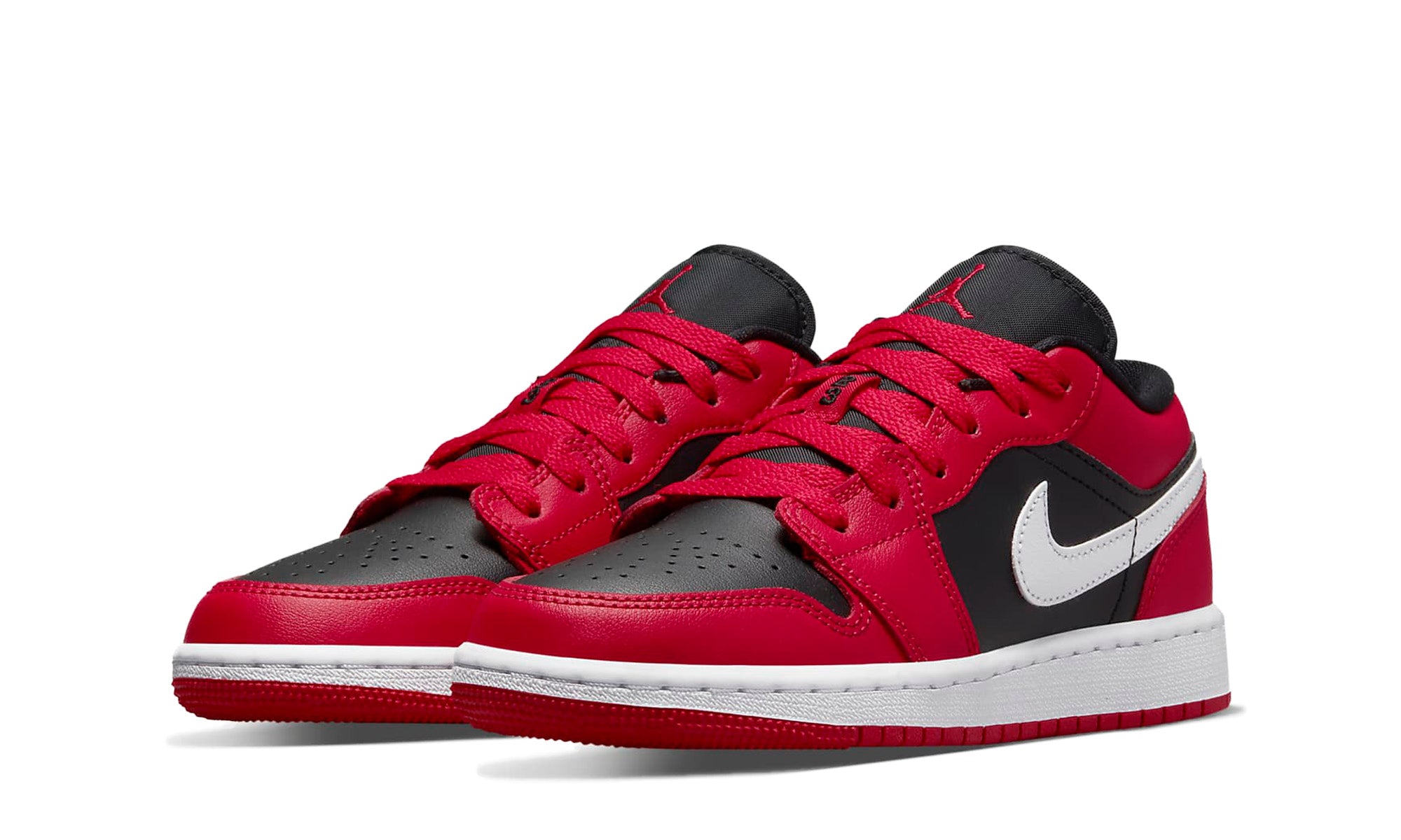 Air Jordan 1 Low (GS) 'Black/White/Very Berry'