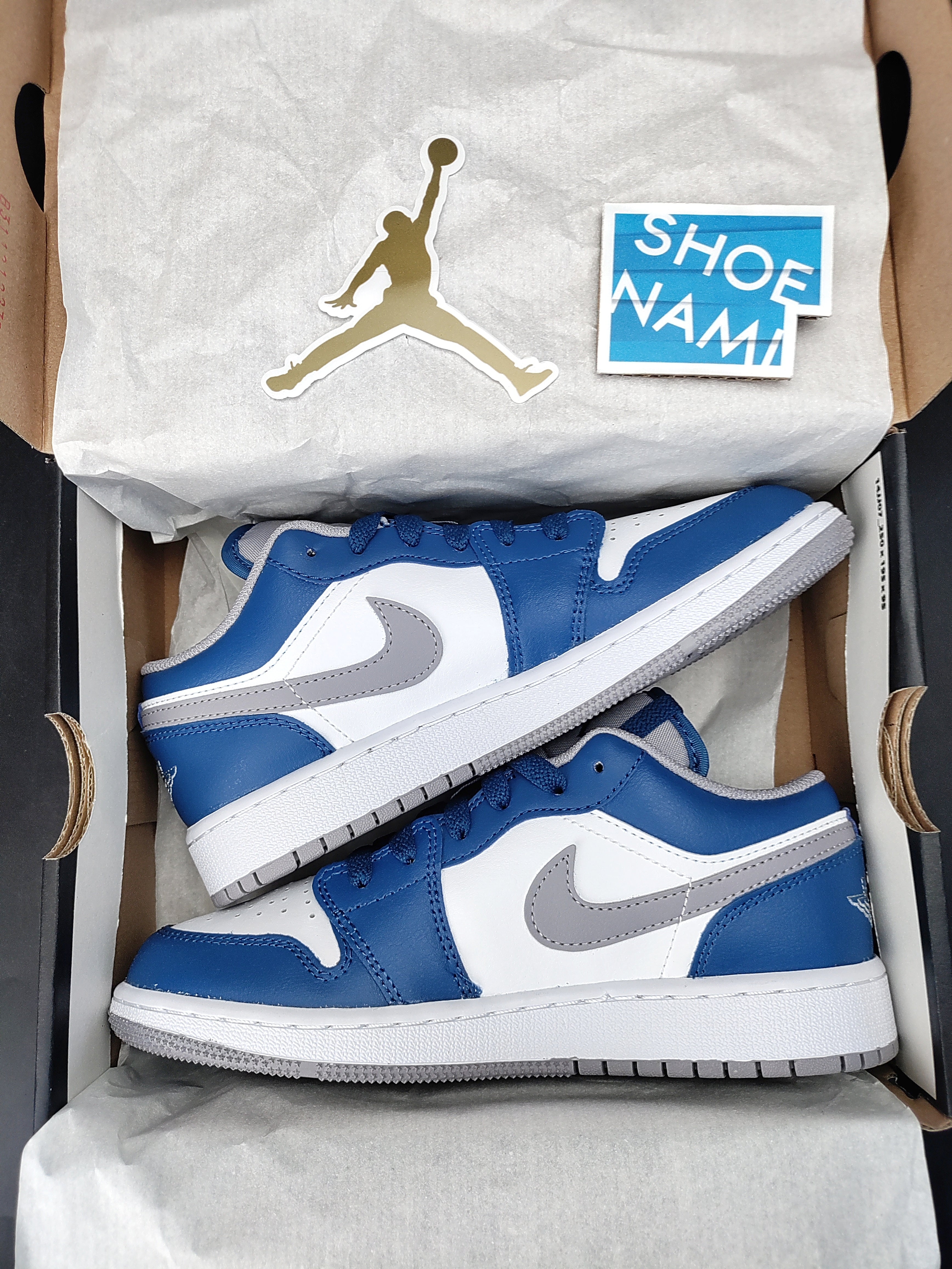 Air Jordan 1 Low (GS) 'True Blue'