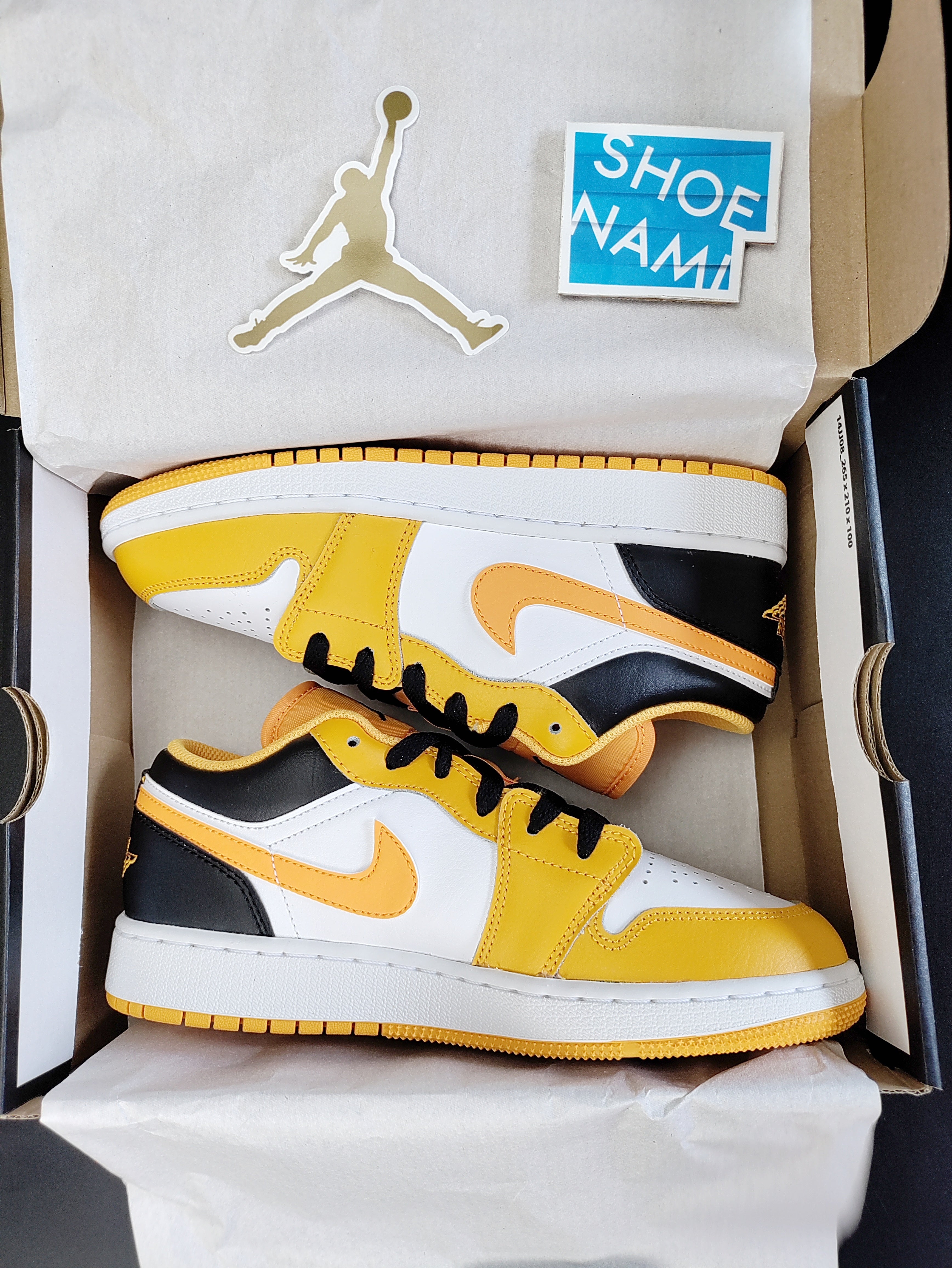 Air Jordan 1 Low (GS) 'Taxi/Black-White'