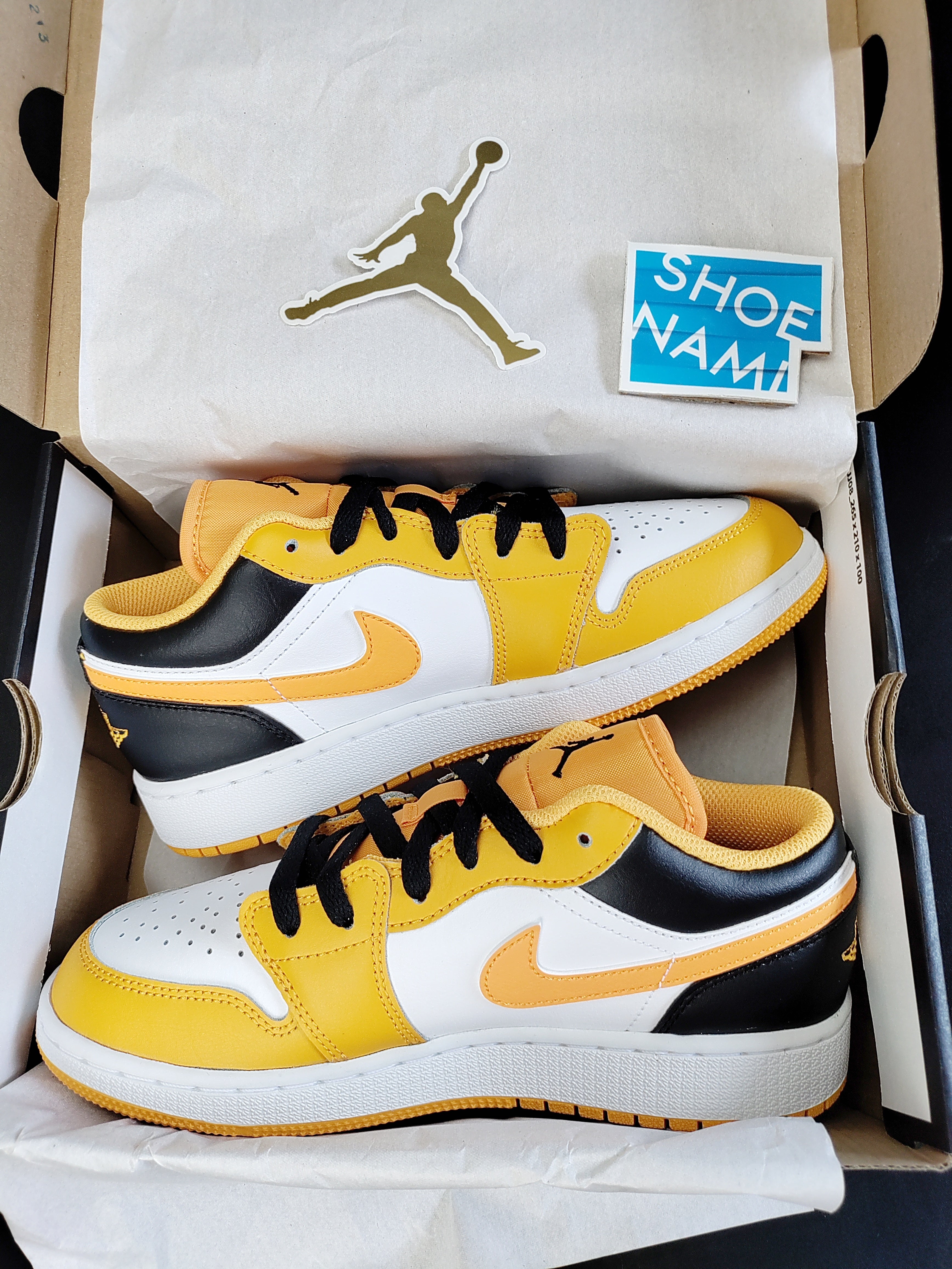 Air Jordan 1 Low (GS) 'Taxi/Black-White'
