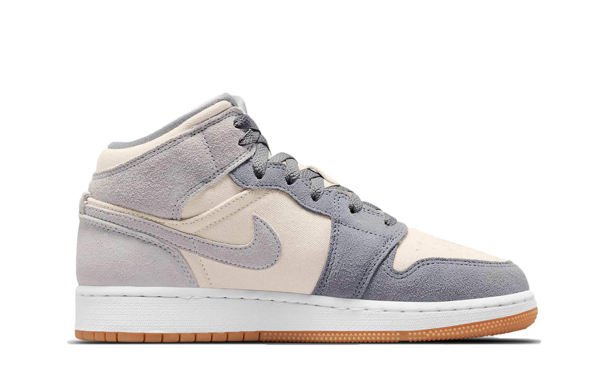 Air Jordan 1 Mid SE (GS) 'Coconut Milk/Particle Grey'