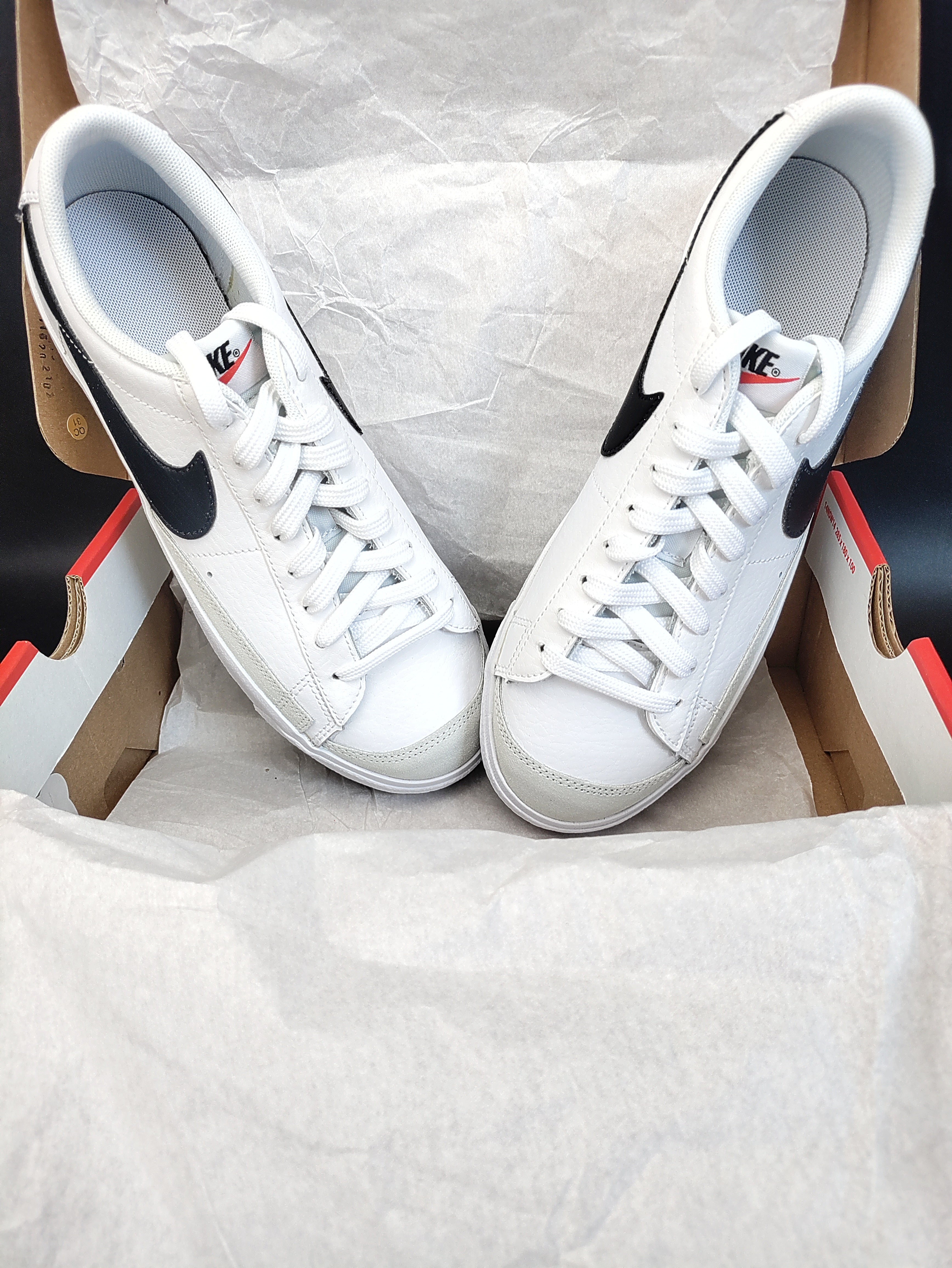 Nike Blazer Low '77 (GS) 'White/Black/Team Orange'