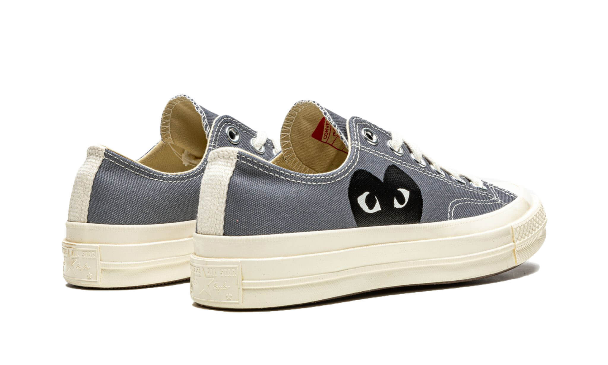 Converse X Comme Des Garçons CDG Play Chuck Taylor 'Low-Top Steel Grey'