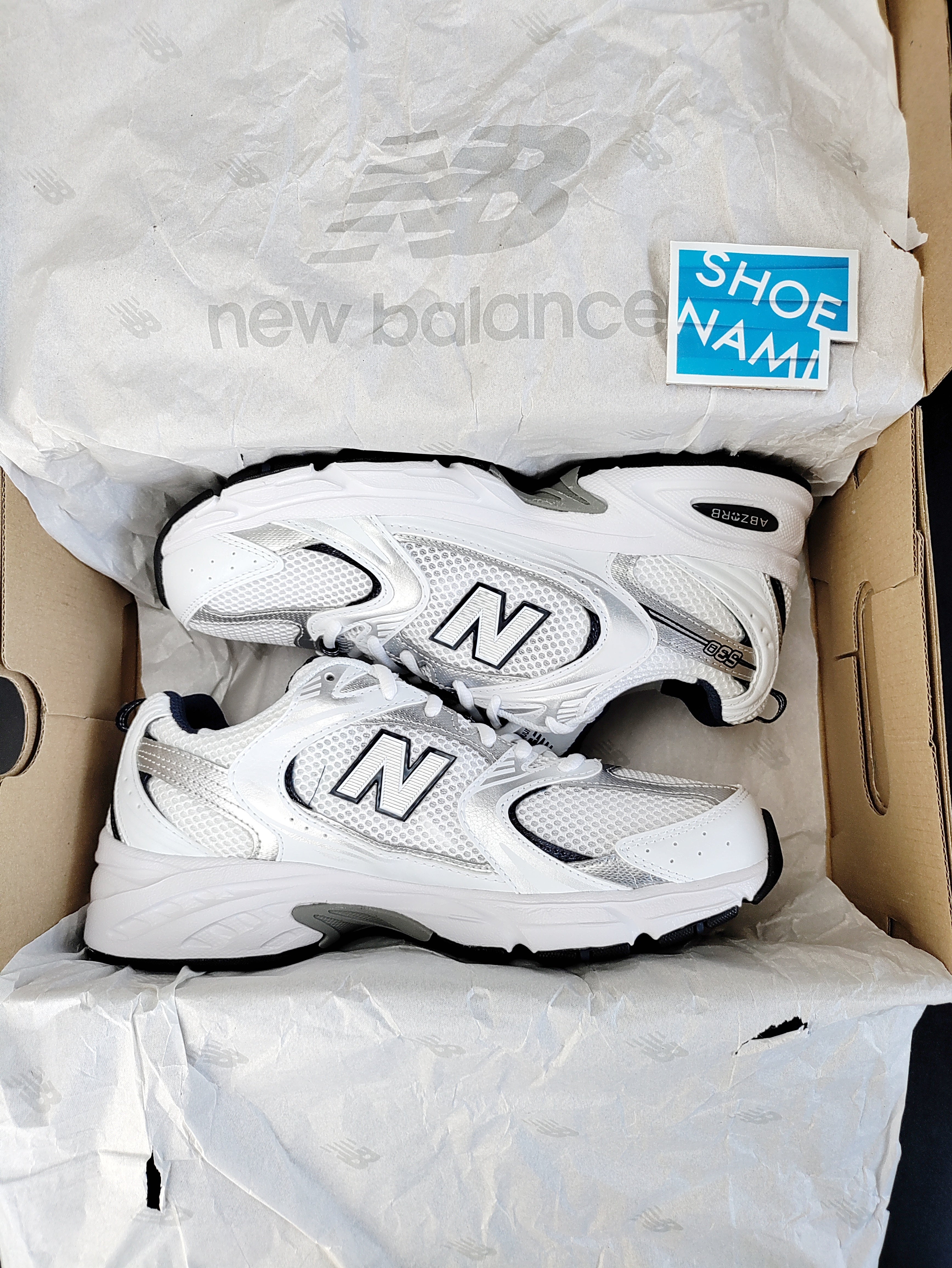 New Balance 530 'White/Silver/Navy'