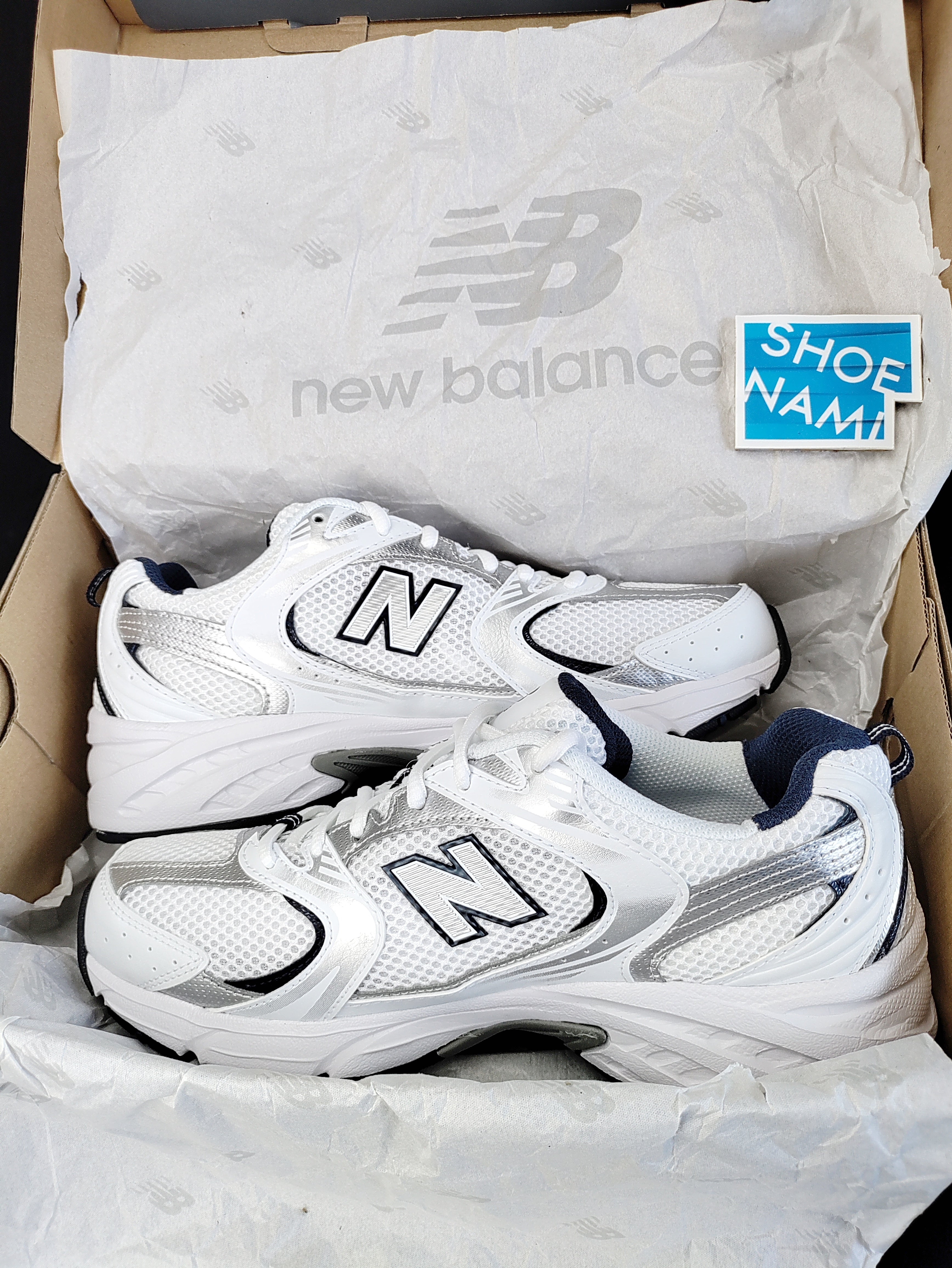 New Balance 530 'White/Silver/Navy'