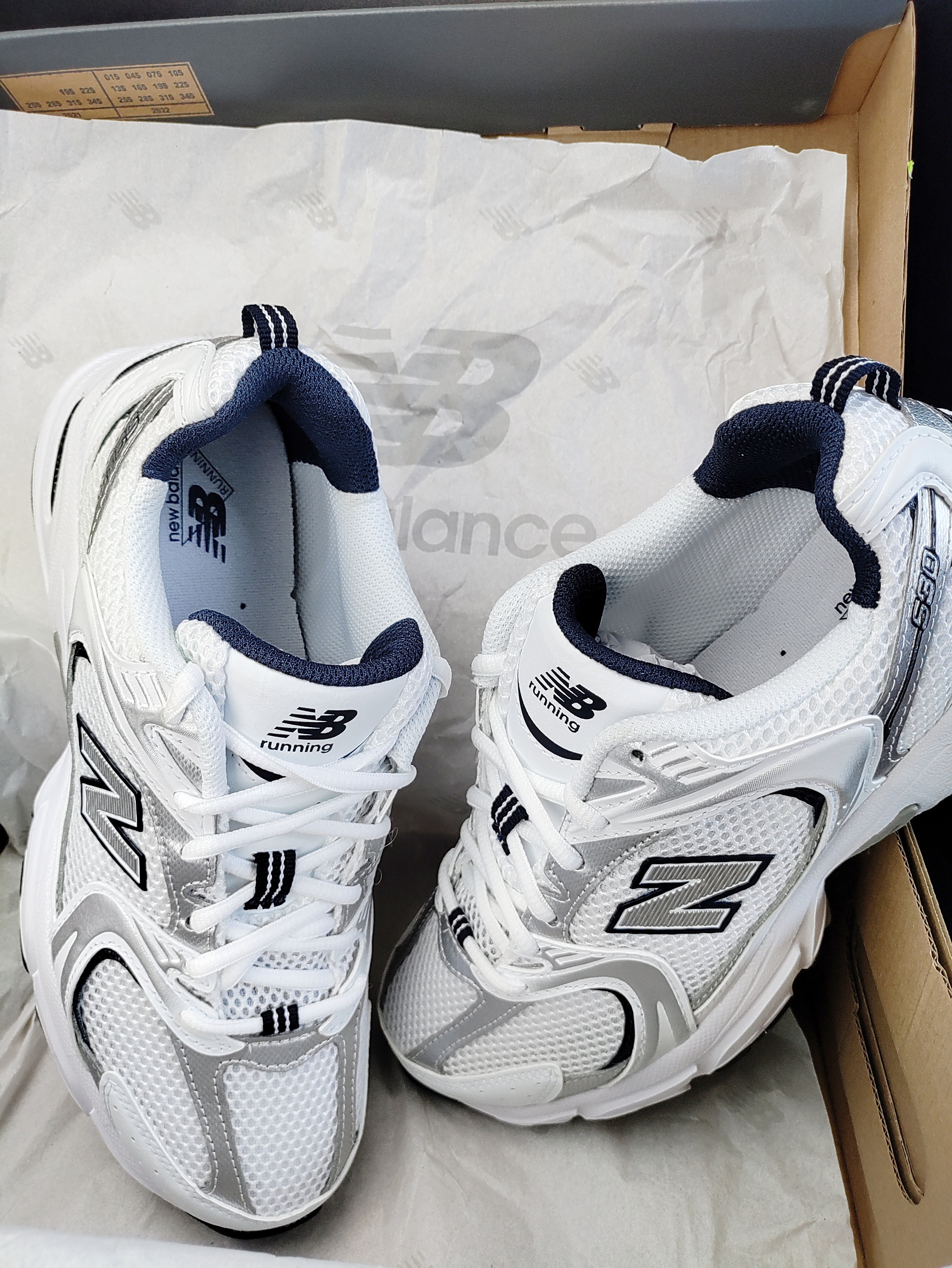 New Balance 530 'White/Silver/Navy'