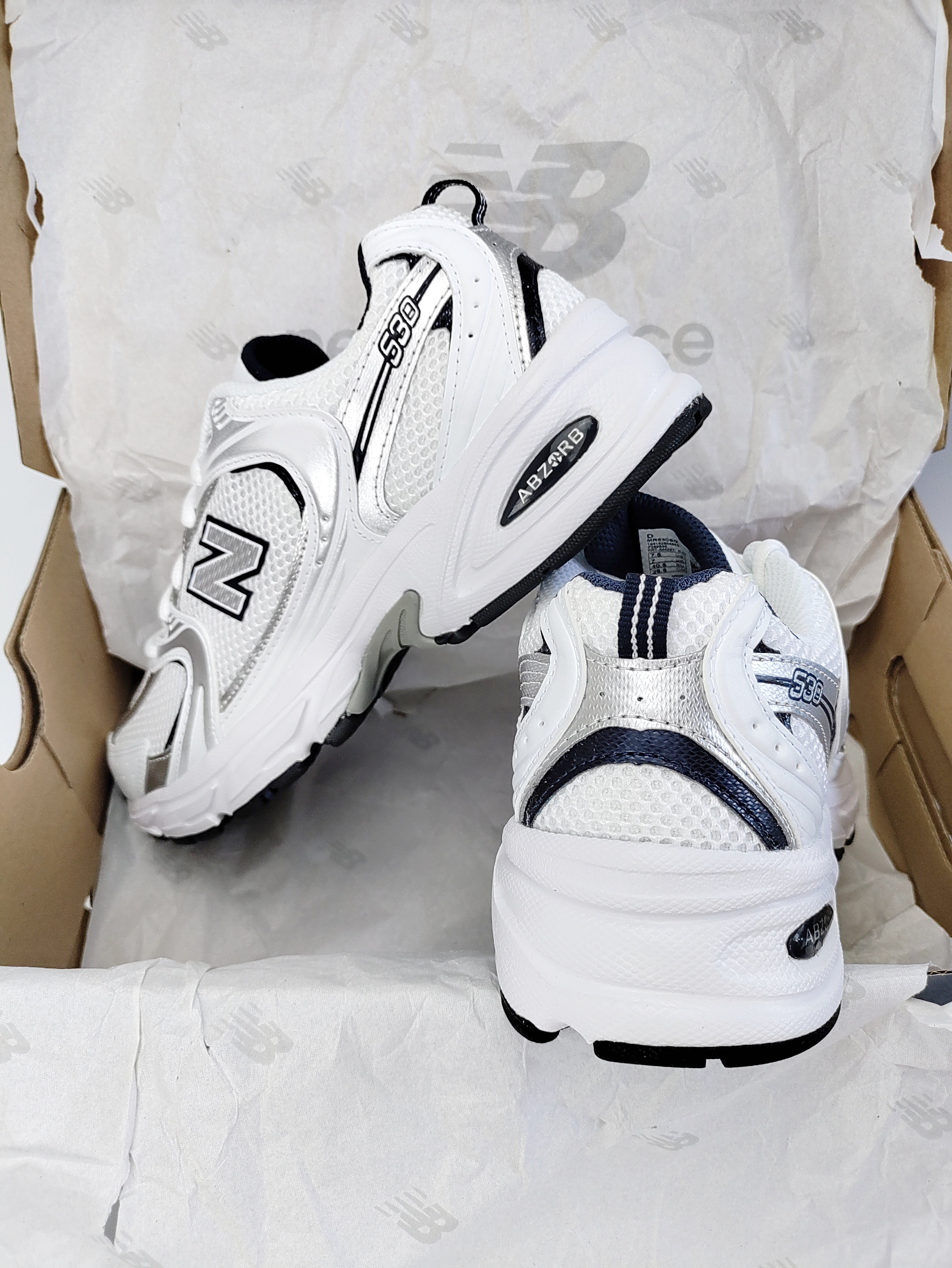 New Balance 530 'White/Silver/Navy'