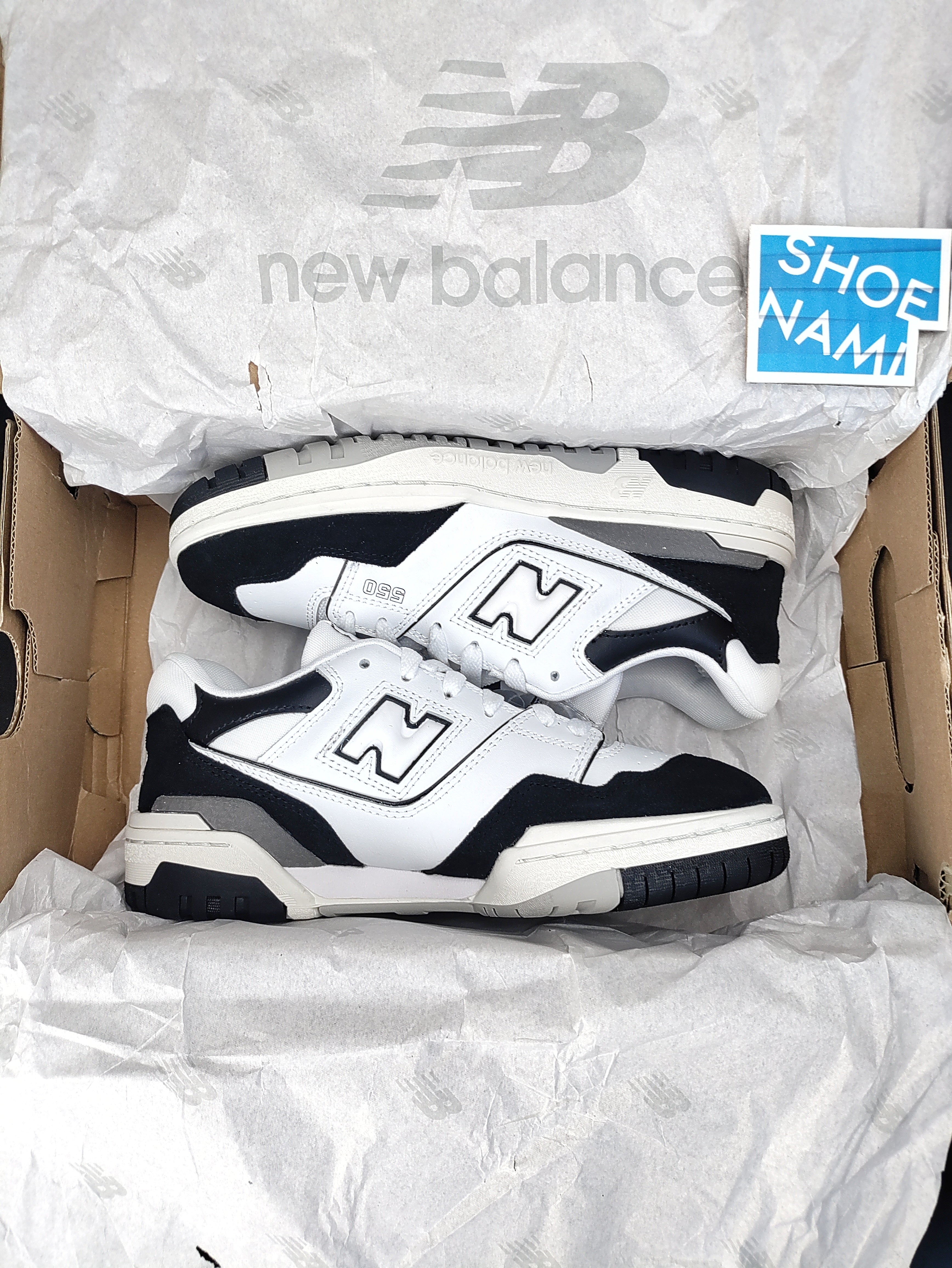 New Balance 550 'White/Black/Rain Cloud'
