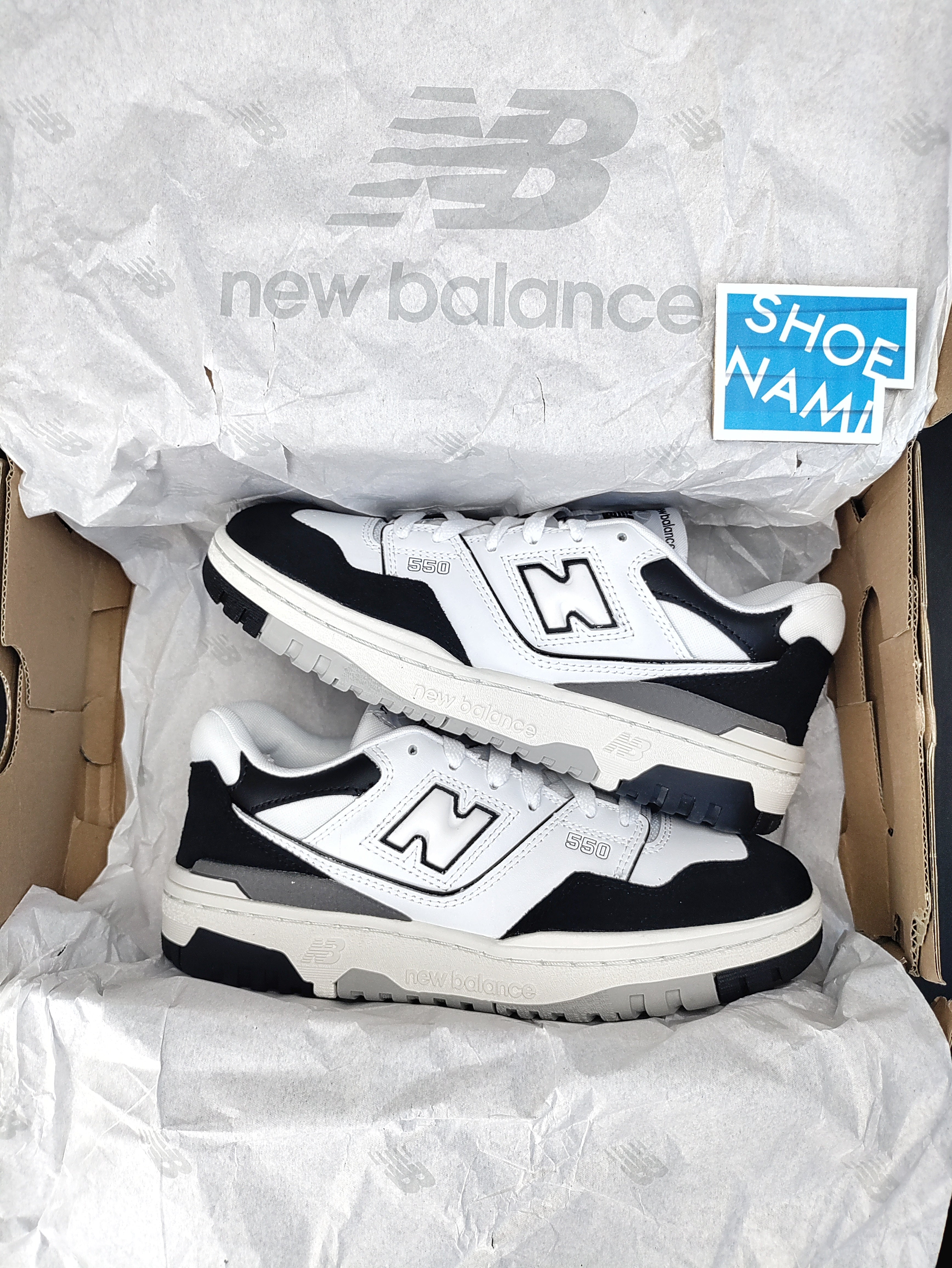 New Balance 550 'White/Black/Rain Cloud'