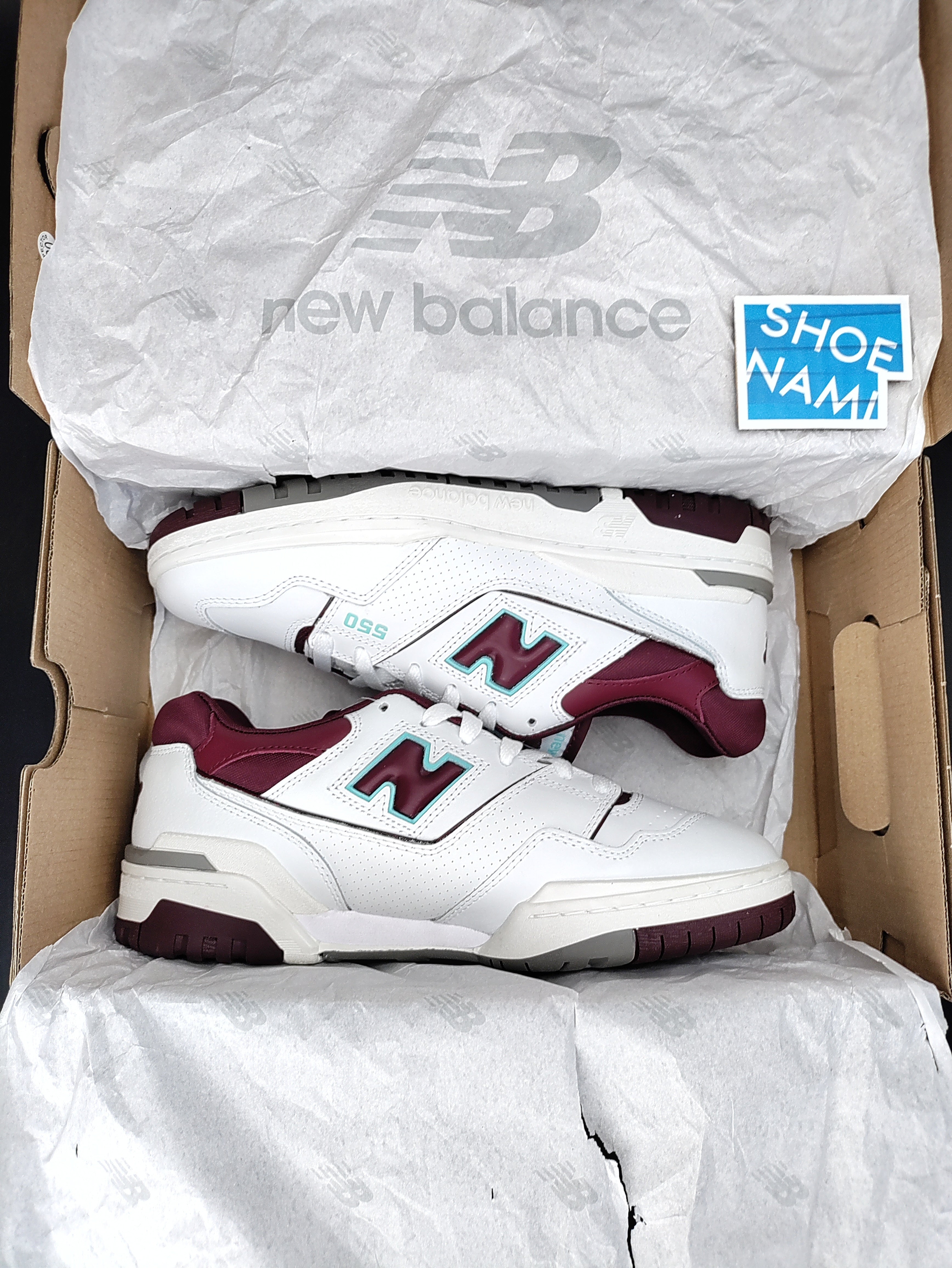 New Balance 550 'Burgundy/Turquoise'