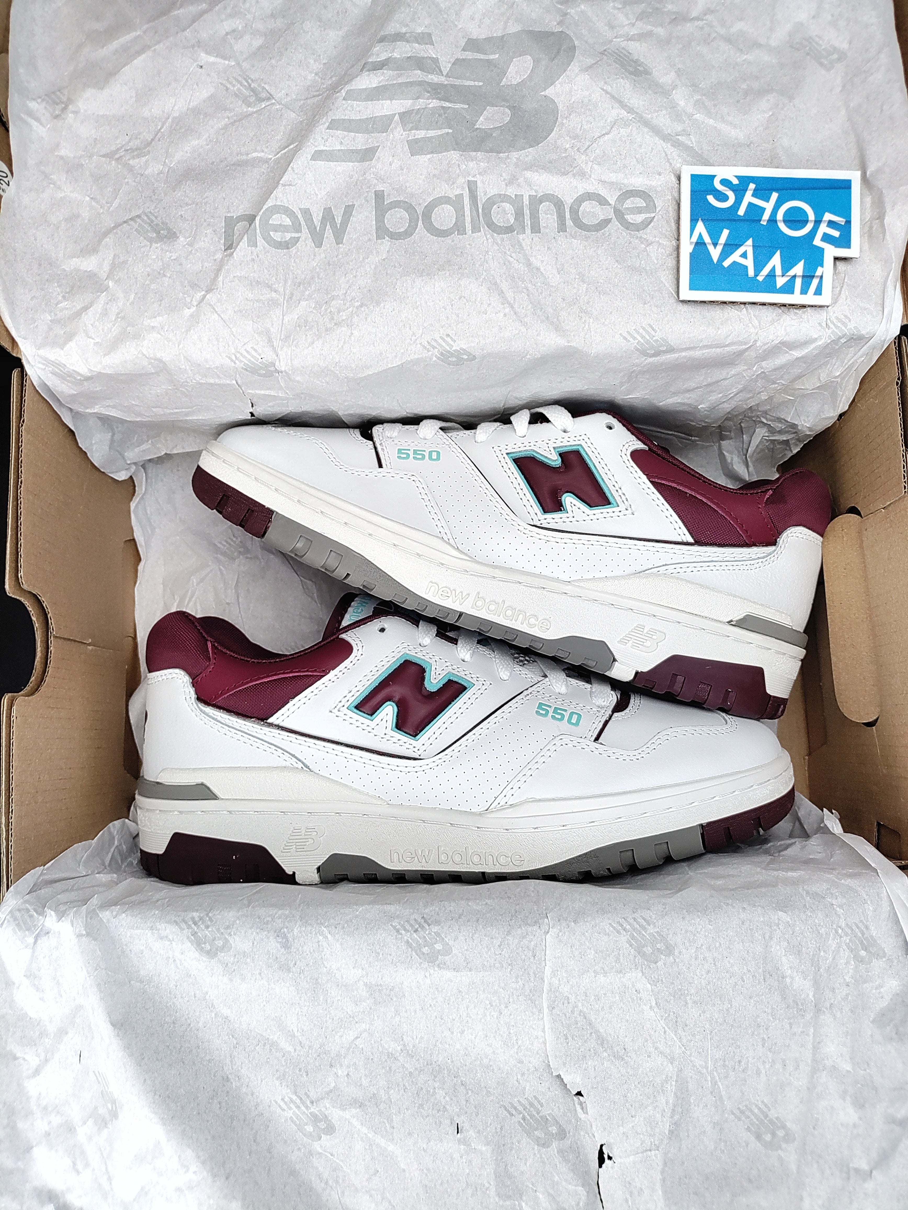New Balance 550 'Burgundy/Turquoise'