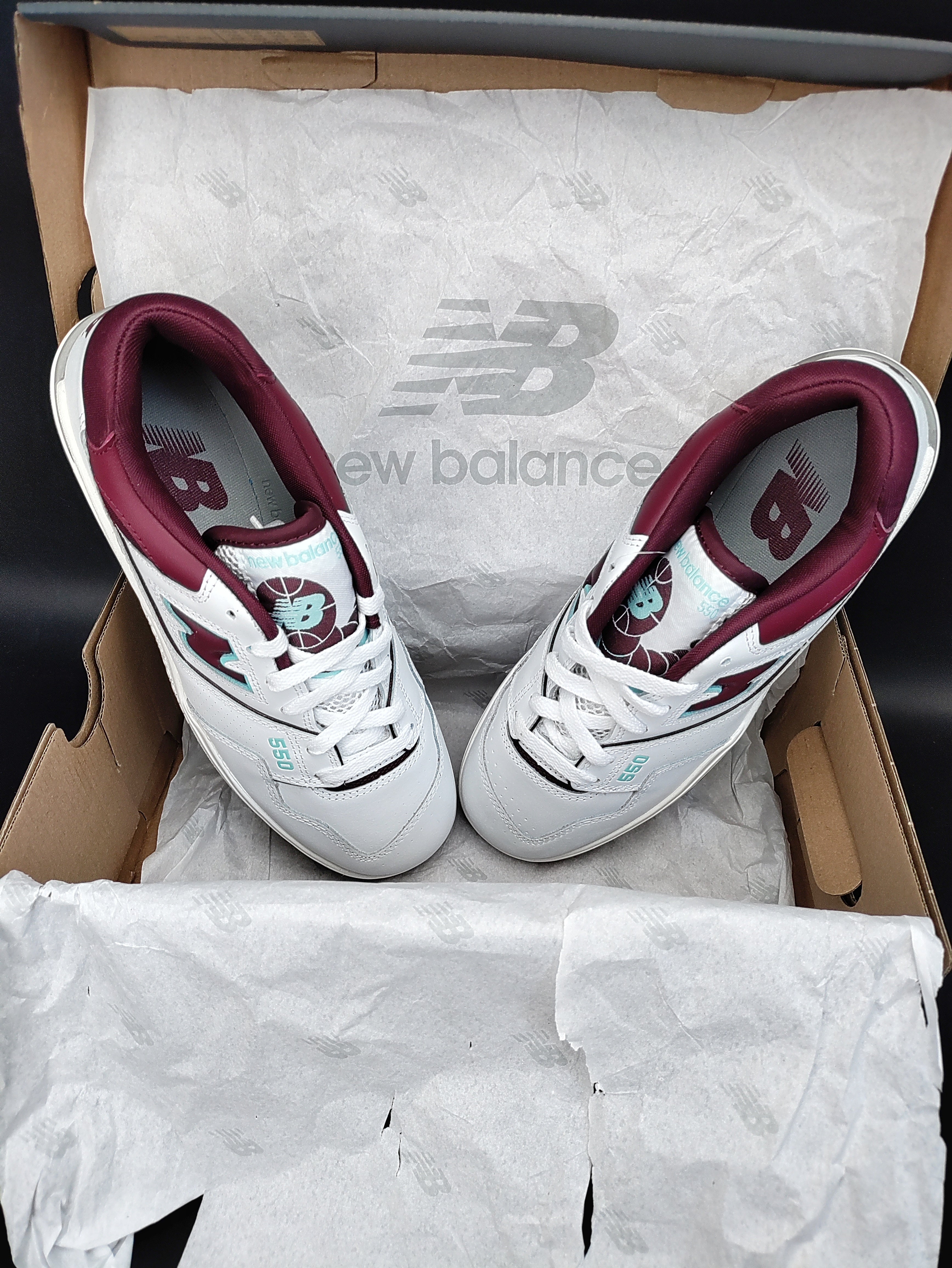 New Balance 550 'Burgundy/Turquoise'