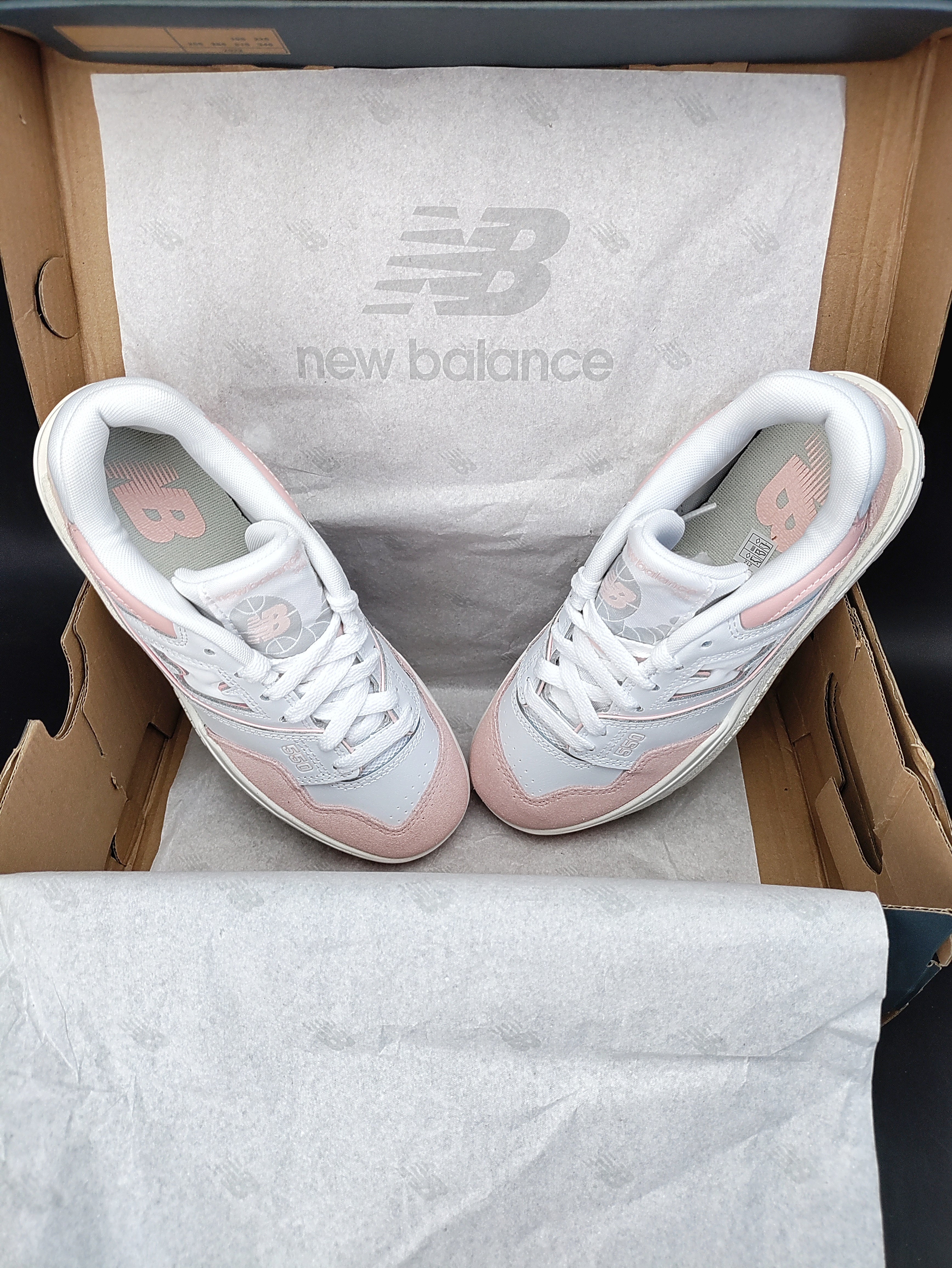 New Balance 550 'White/Pink Sand/Sea Salt'