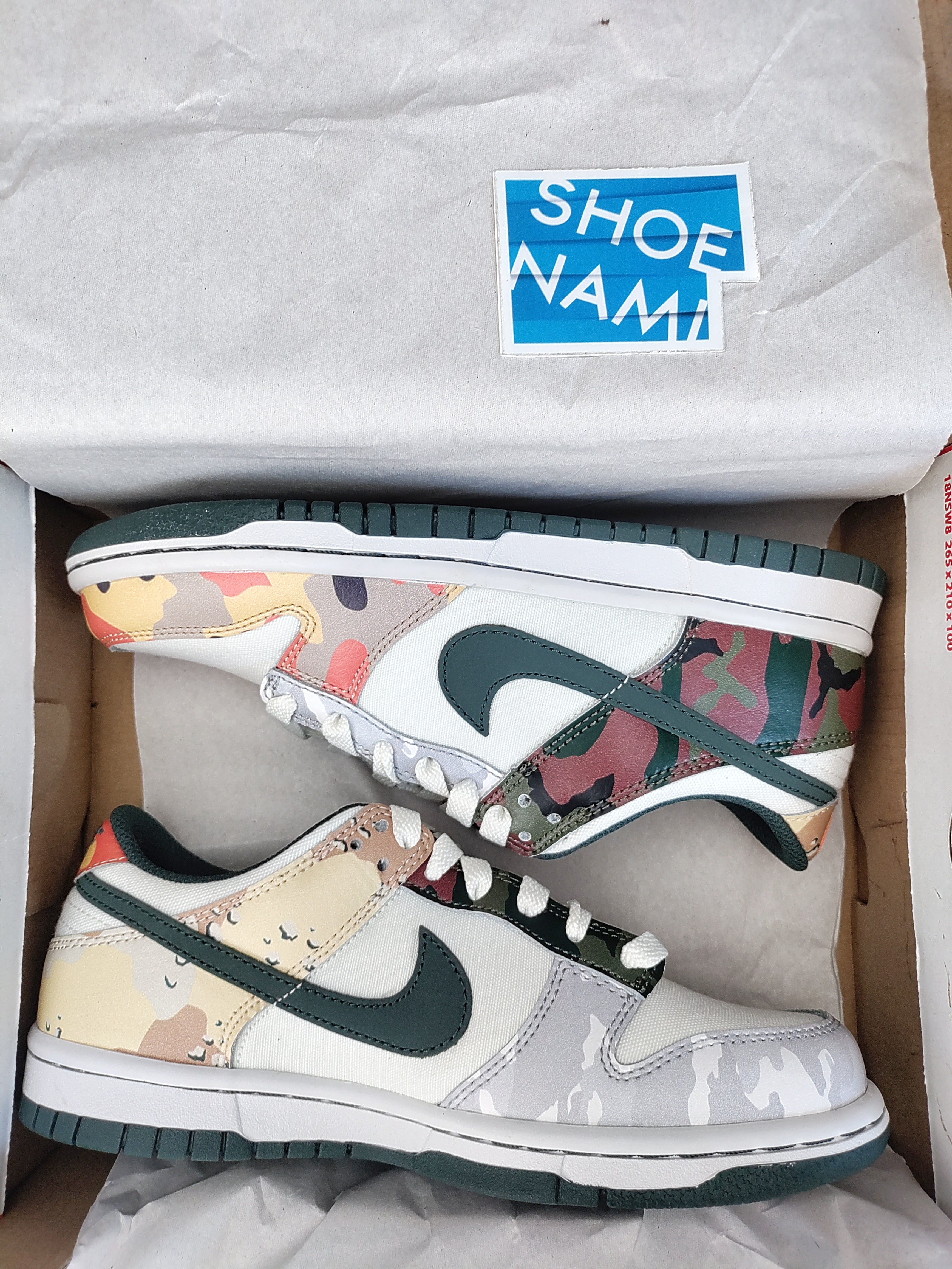 Nike Dunk Low SE (GS) 'Sail Multi-Camo'