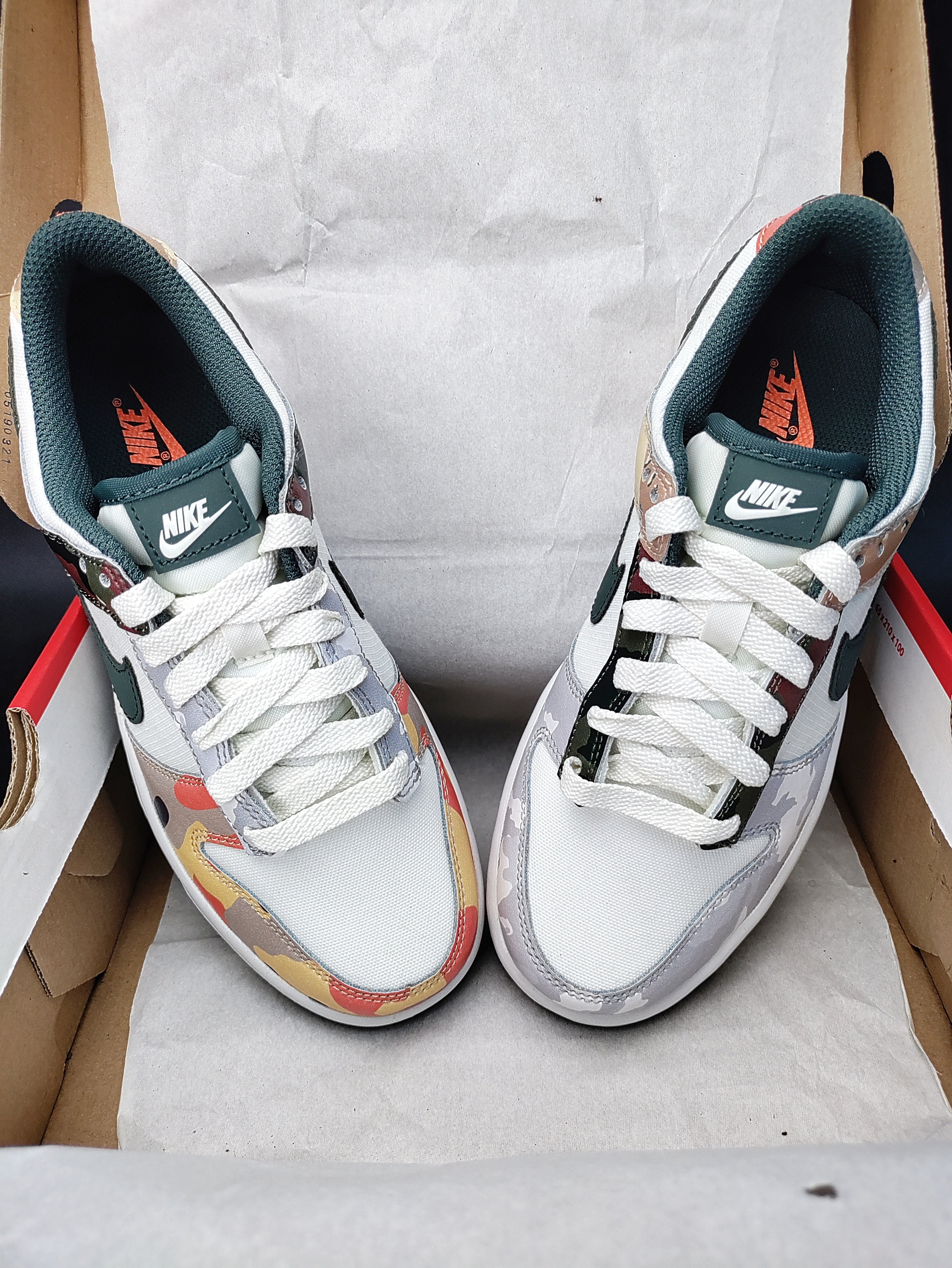 Nike Dunk Low SE (GS) 'Sail Multi-Camo'