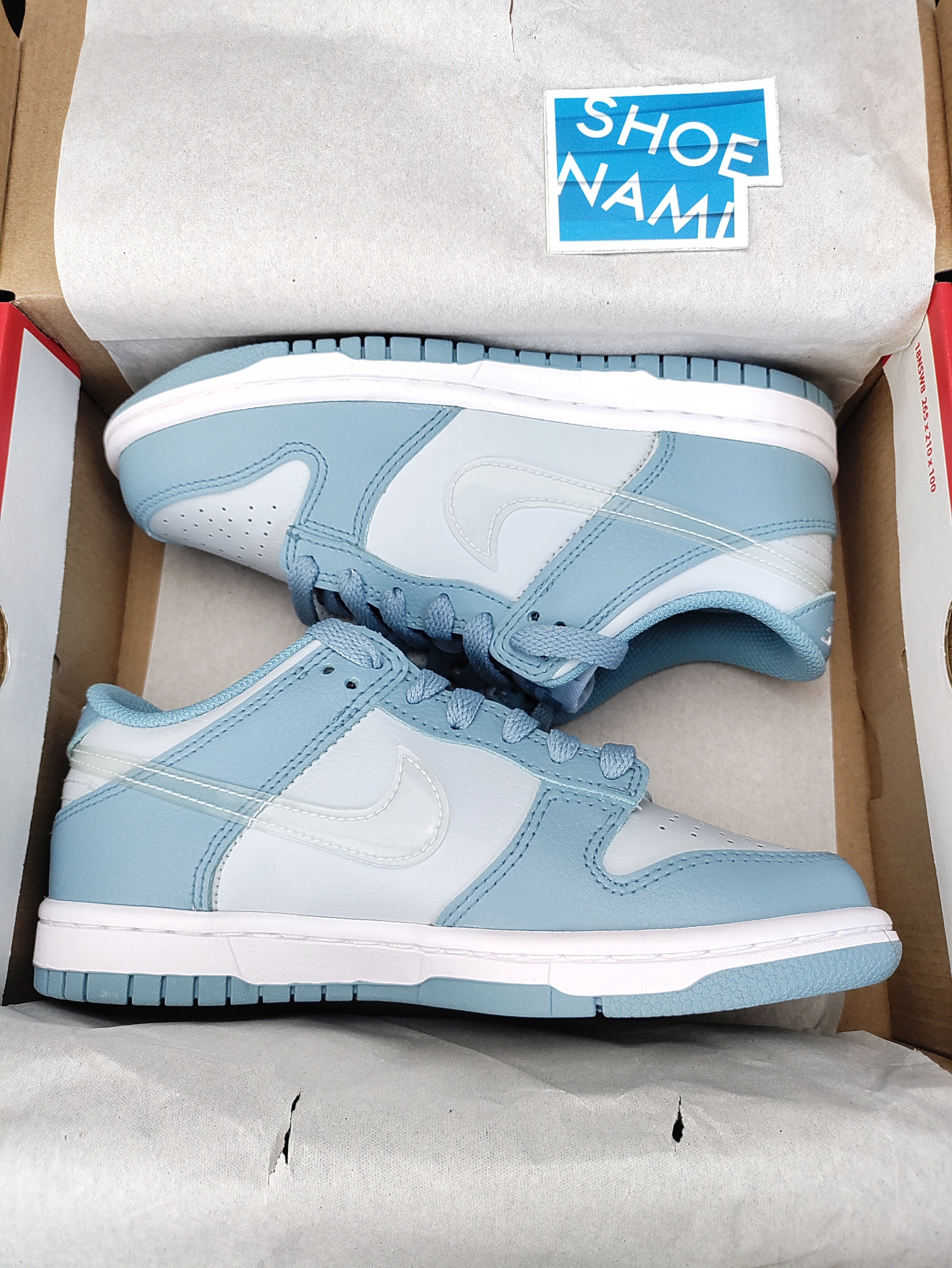 Nike Dunk Low (GS) 'Clear Blue Swoosh'