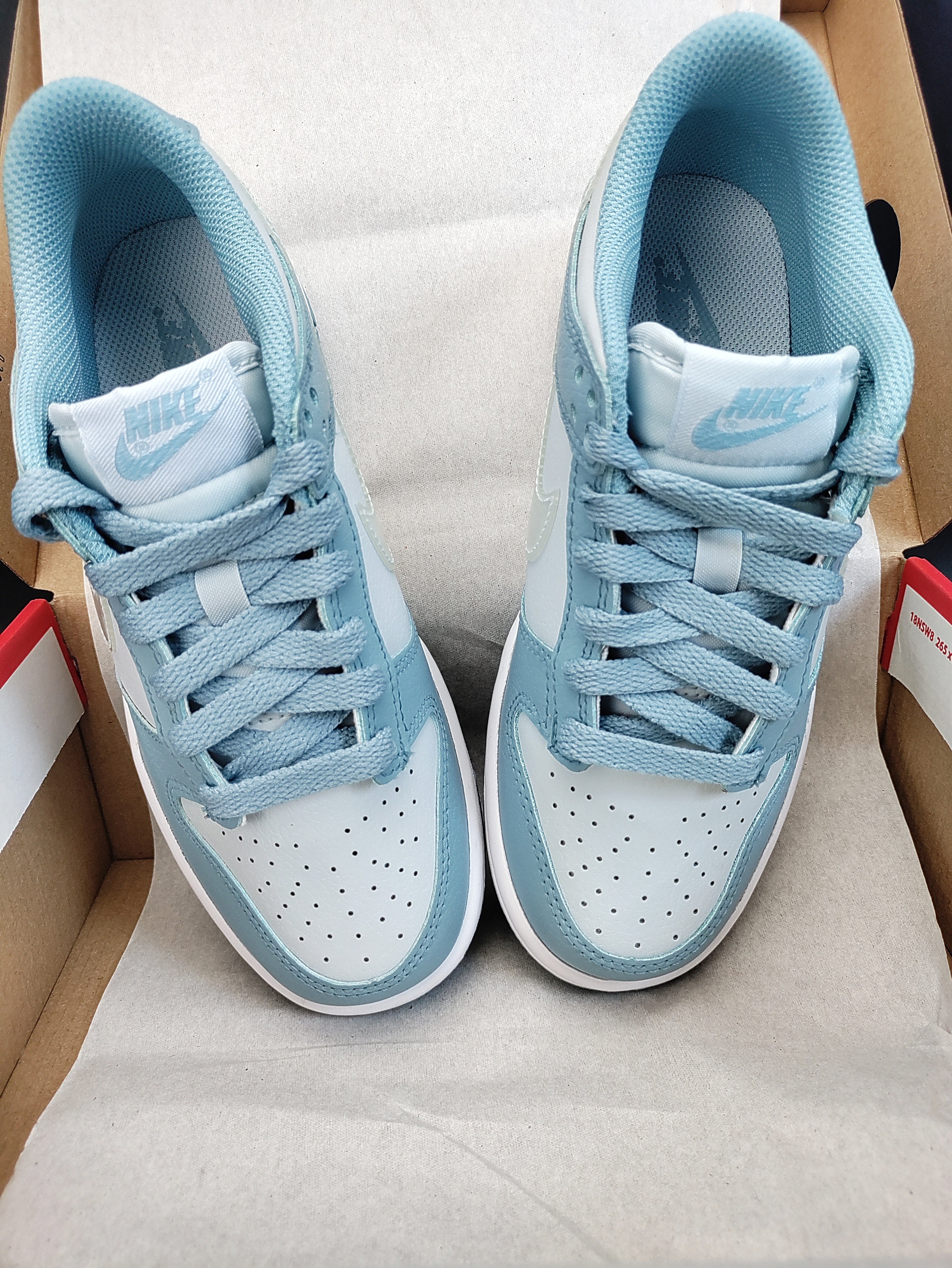 Nike Dunk Low (GS) 'Clear Blue Swoosh'